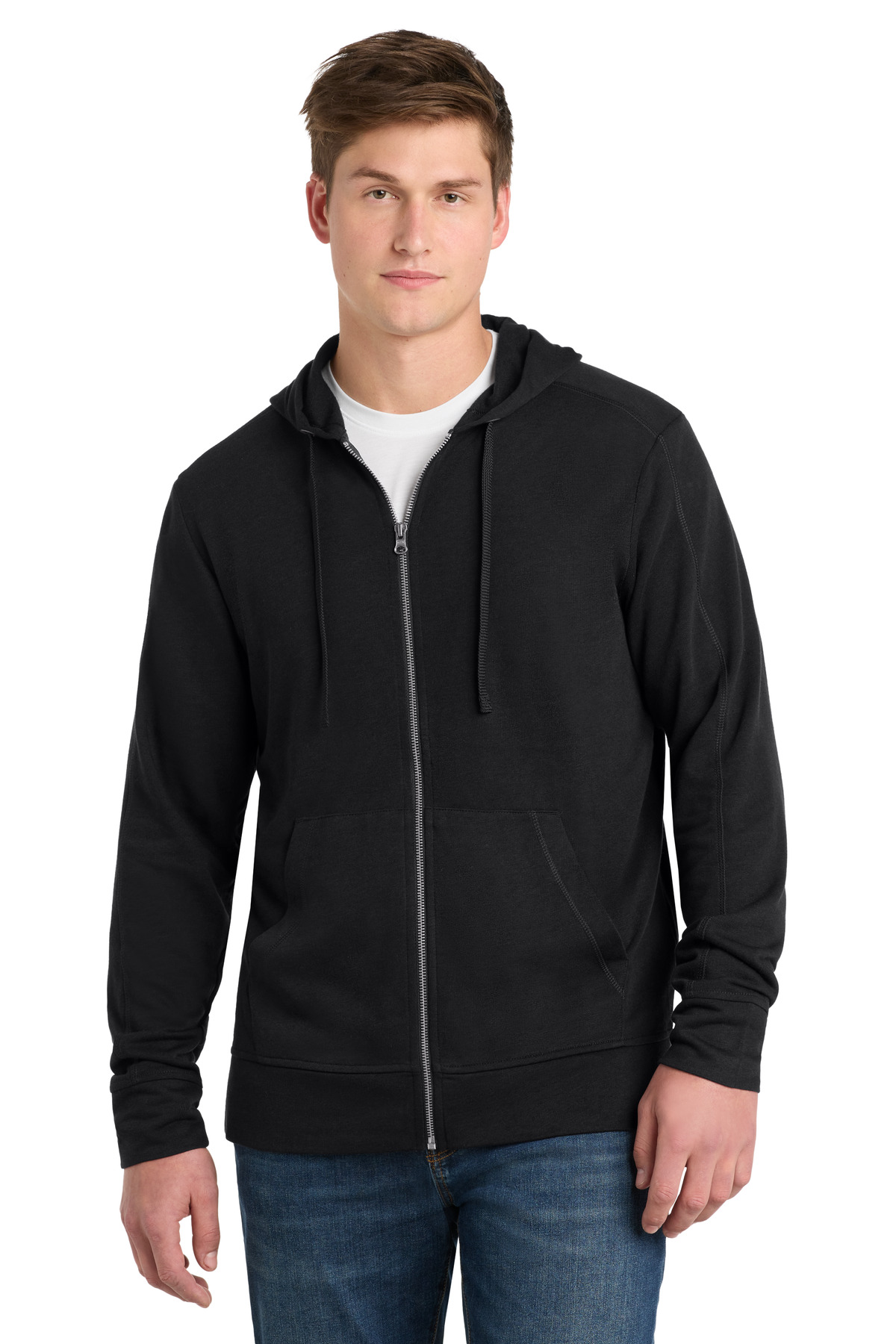 Sport-Tek PosiCharge Tri-Blend Wicking Fleece Full-Zip Hooded Jacket ST293 5