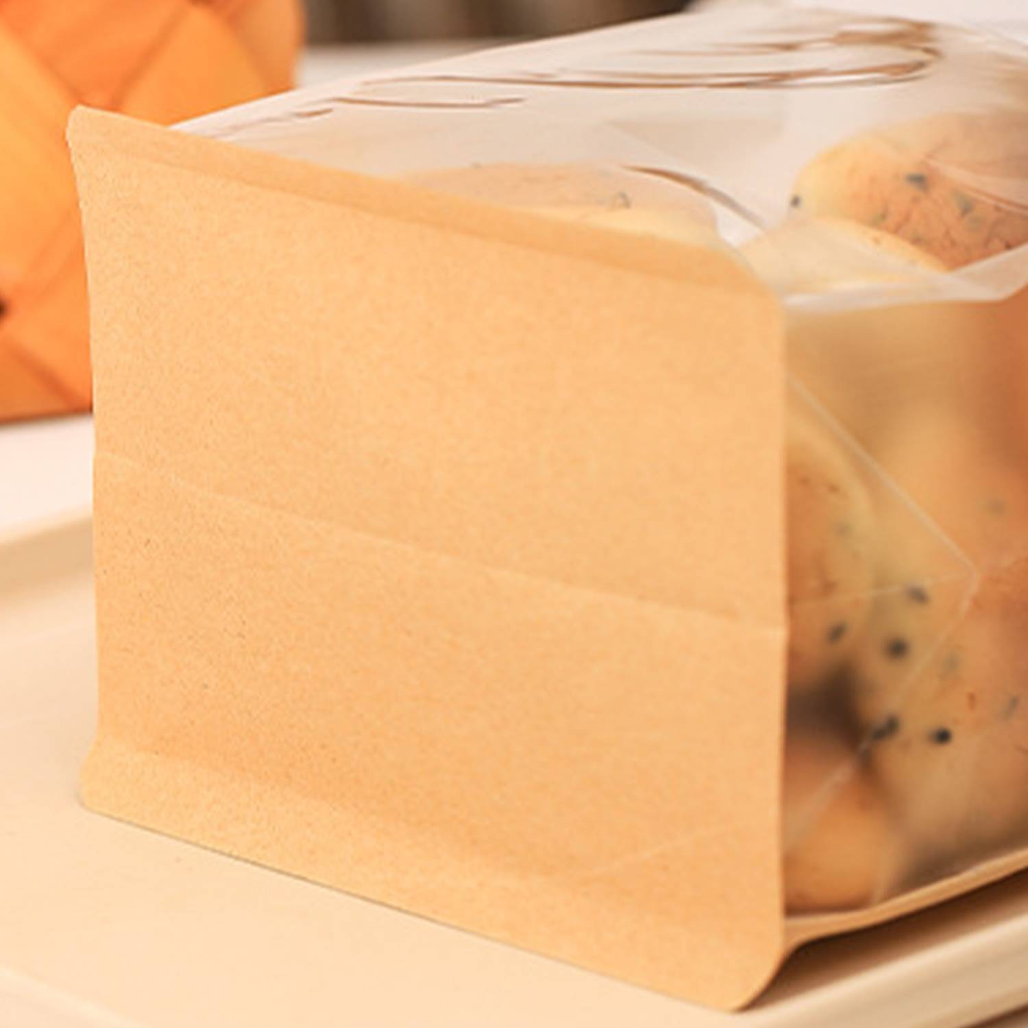8.6inch Large Bread Bags with Tin Tie W/ Clear Window 4