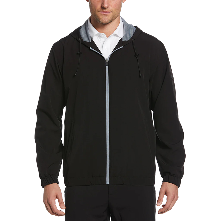 Perry Ellis Elastic Hem Zip Jacket