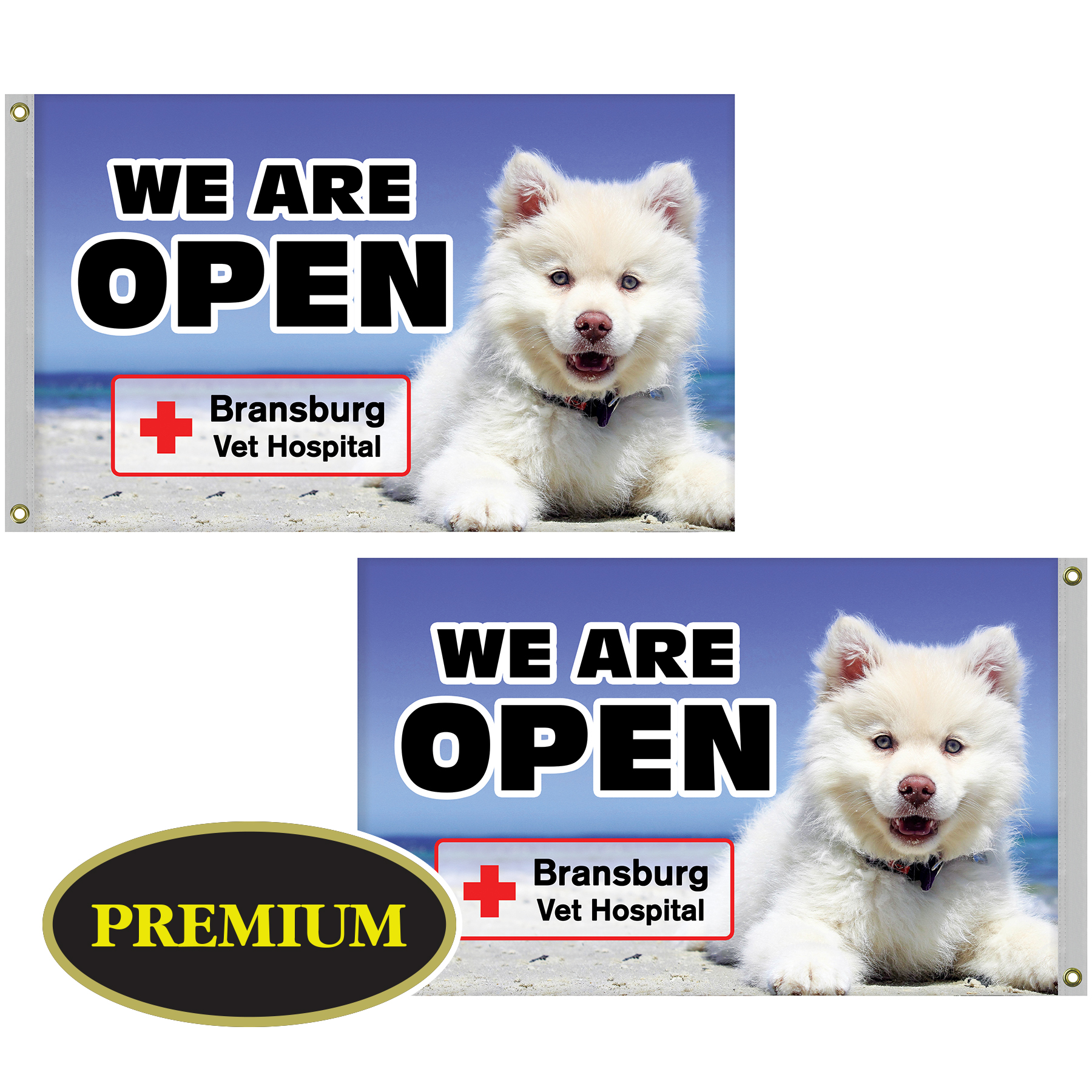 2.5' x 4' Double Sided Digitally Printed Knitted Polyester Flags 5