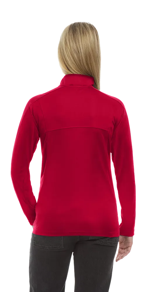 Ladies' Wicking L/S Solid Zip Pullover, custom hoodie or sweatshirt with logo imprint 28