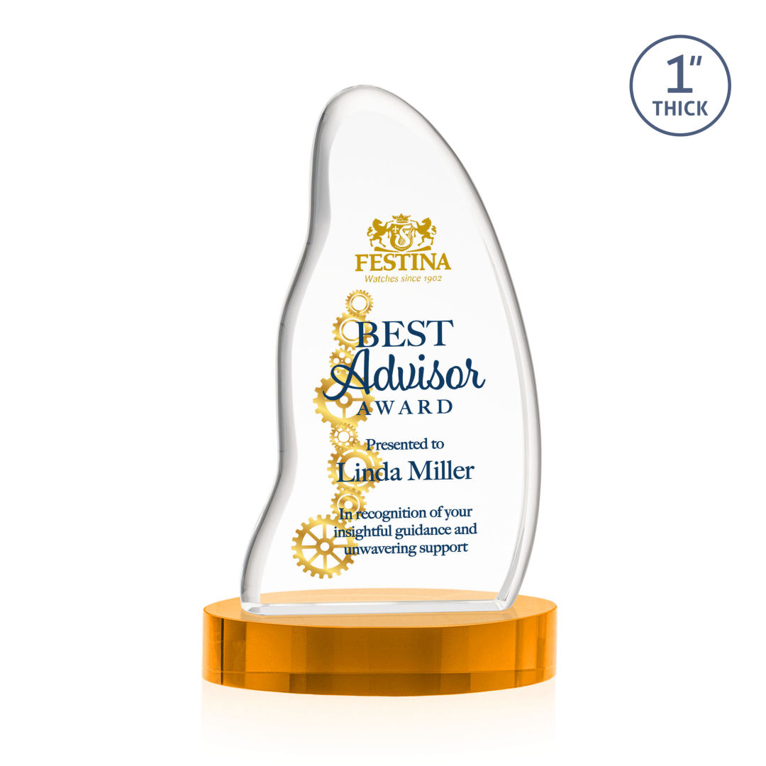 Beauford VividPrint™ Award on Base - Amber 7