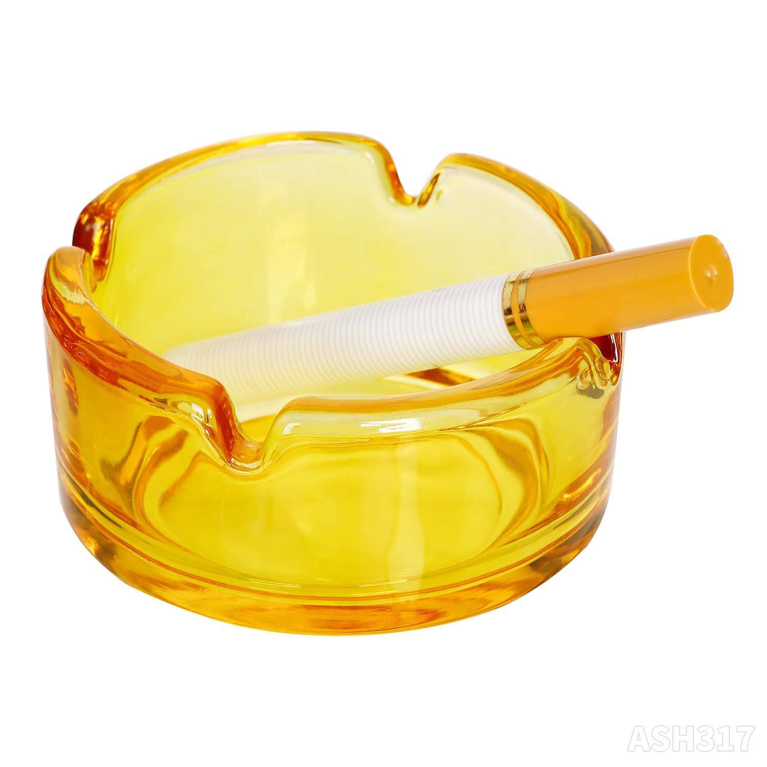 Glass Round Ashtray 1