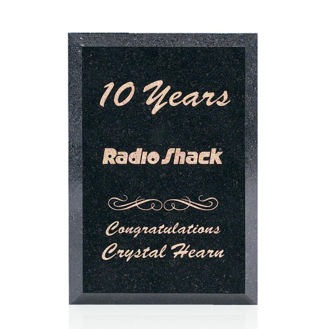 Granite Plaque - Black 9