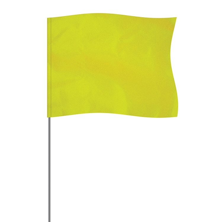 Lime 4" x 5" Marker Flag on a 21" Wire 2