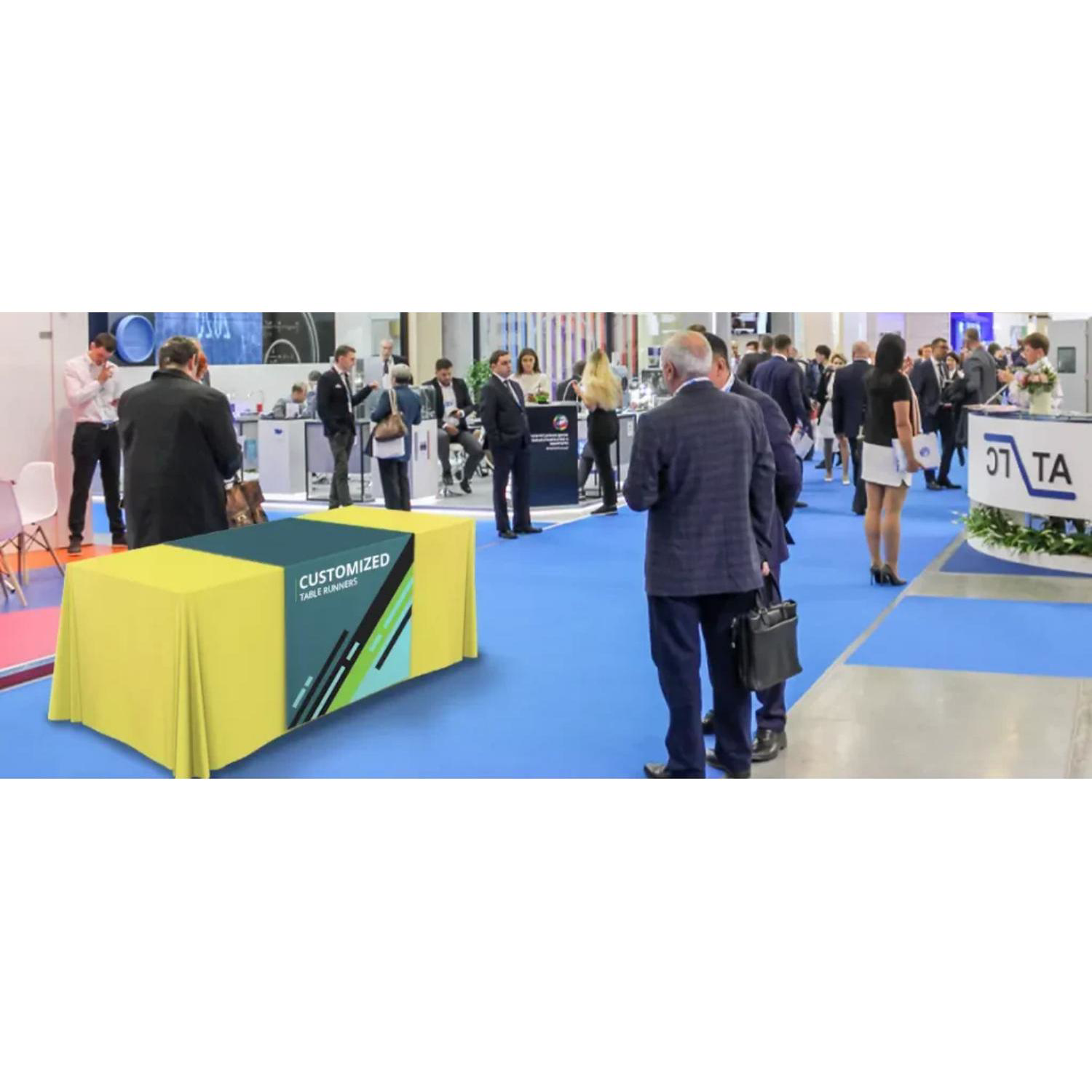 Custom 36"Wide Dye Sublimated Satin Table Runner 4