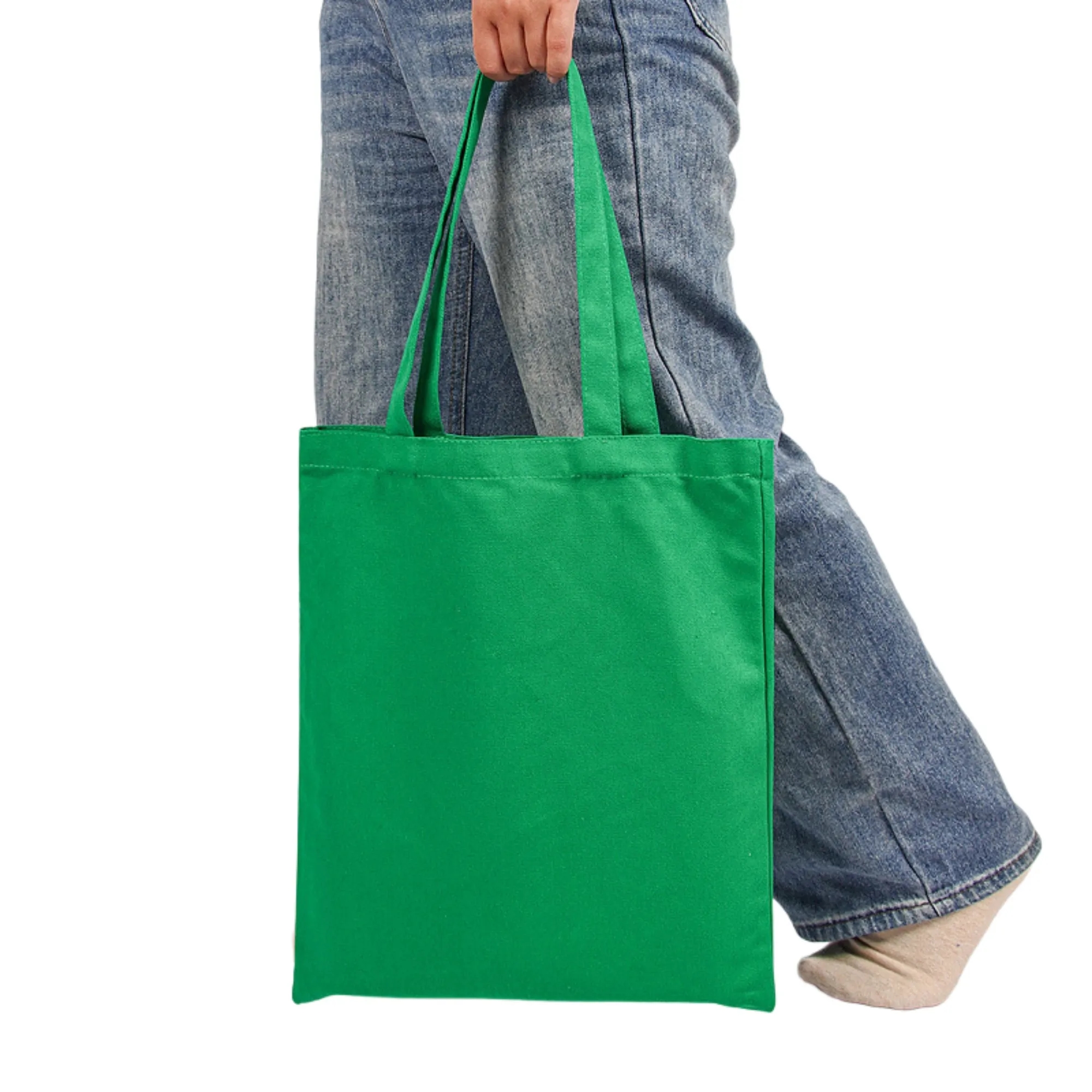 Pure Cotton Colored Hand-Held Canvas Bag 8