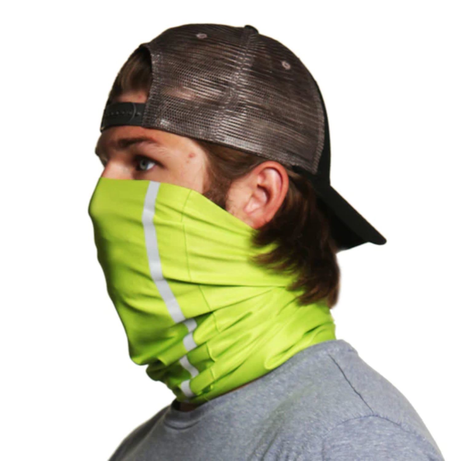 Double Reflective Tape Safety Workwear Neck & Face Gaiter 5