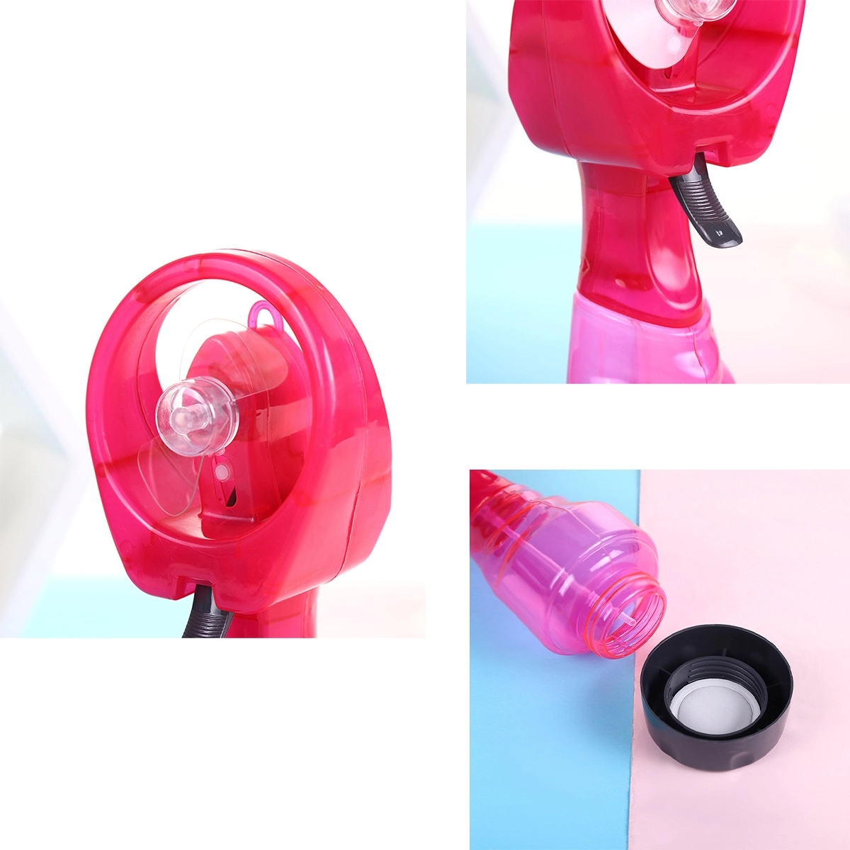Handheld Battery Powered Water Misting Fan 4