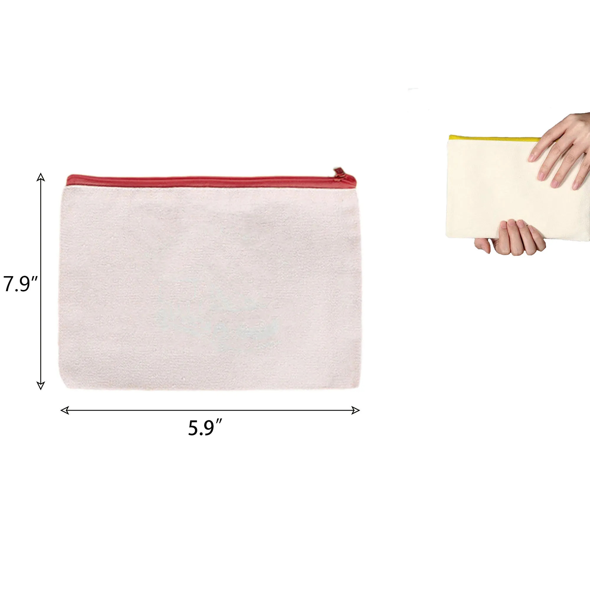 DIY Zippered Canvas Pencil Case 3