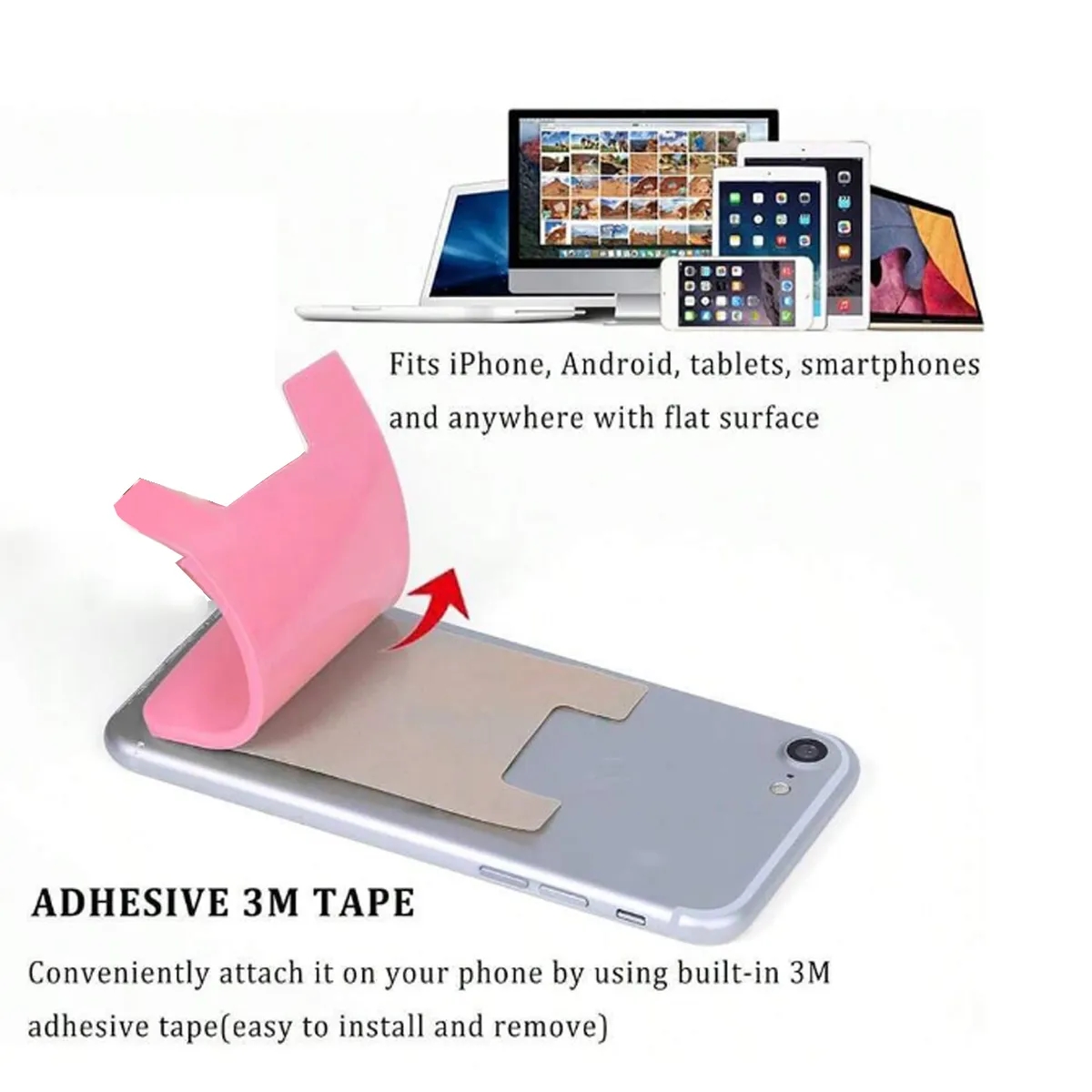 Silicone Card Holder Phone Pocket 2