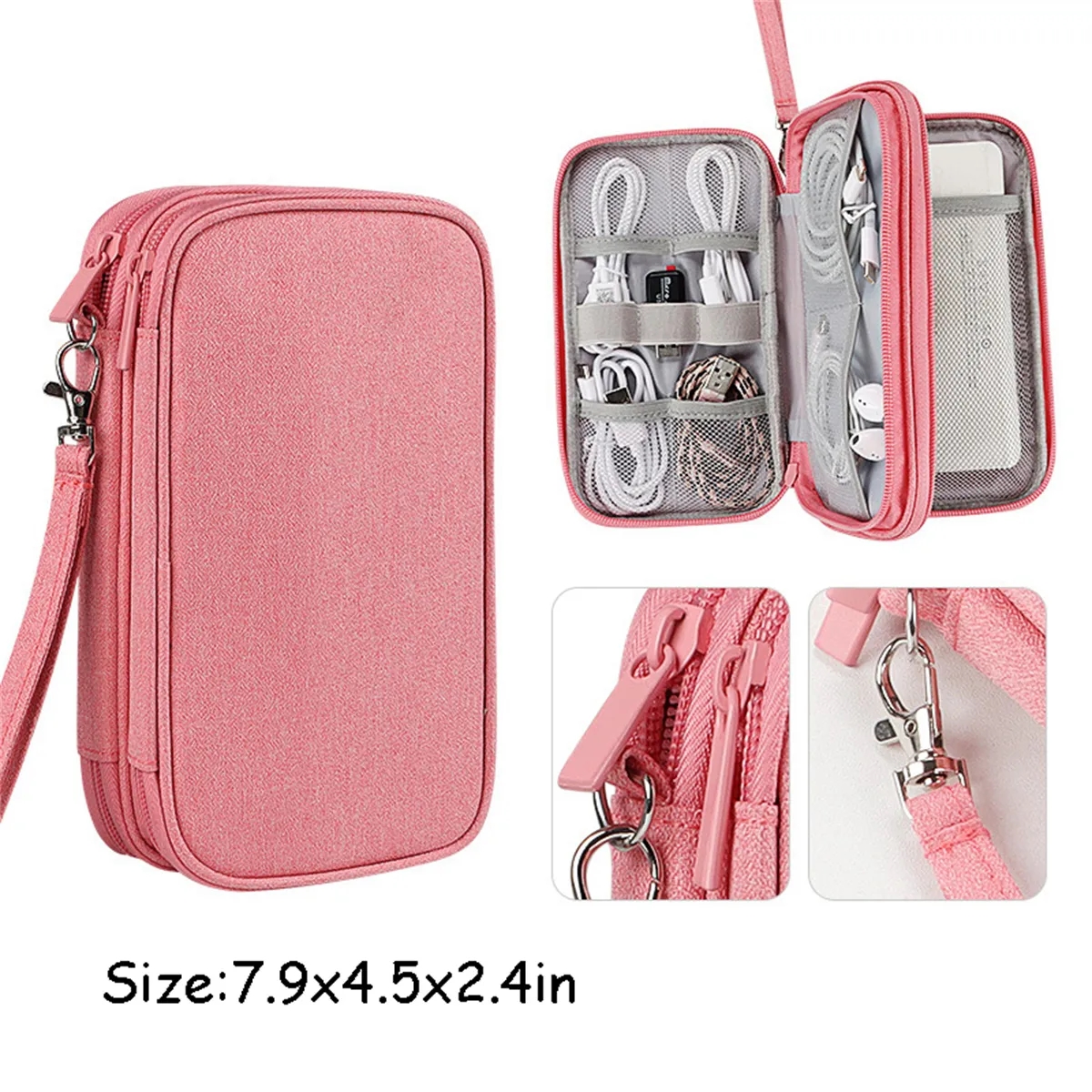 Travel Cable Organizer Pouch Electronic Accessories 6