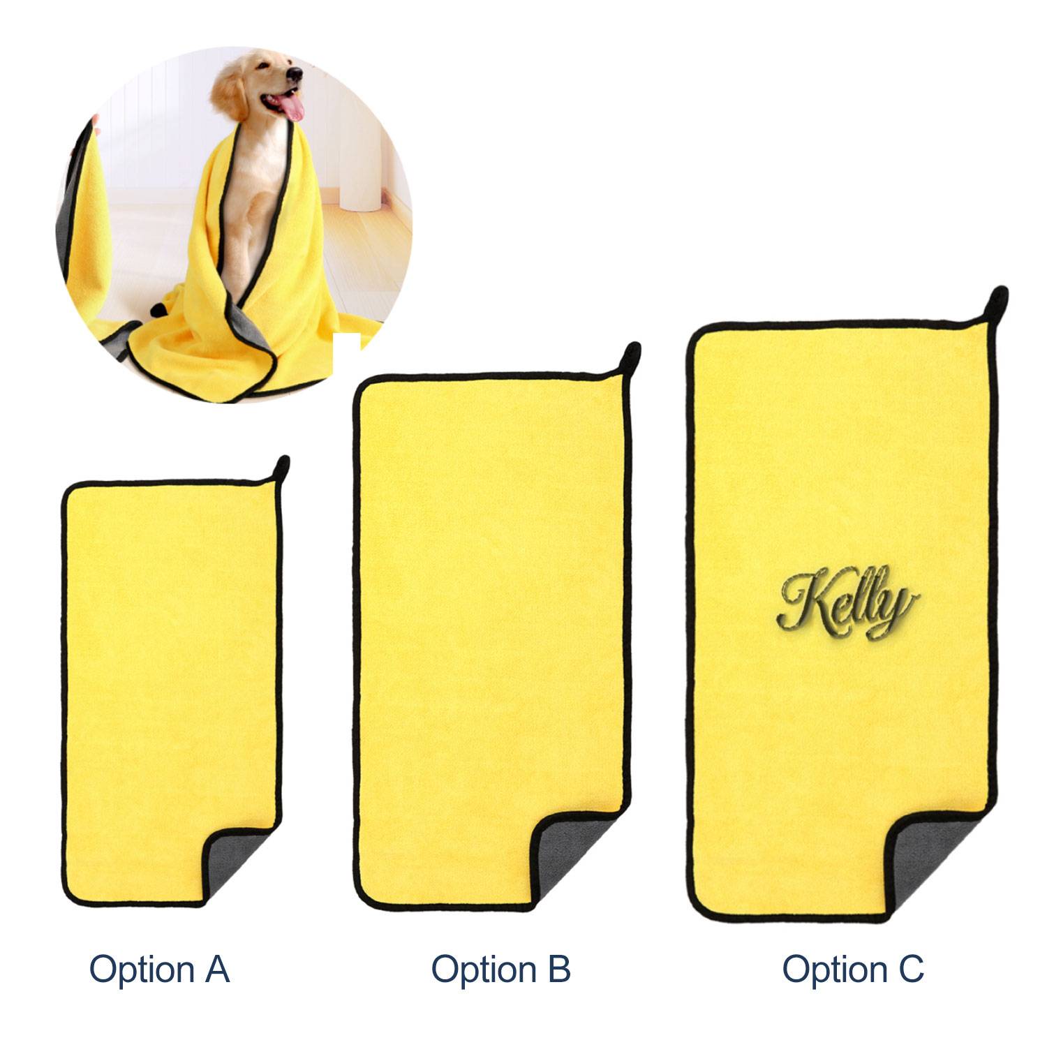 Soft Double Sided Coral Fleece Pet Drying Towel 2