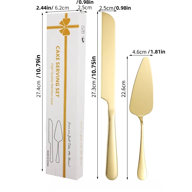 Wholesale Personalized Cake Knife and Server Set 2