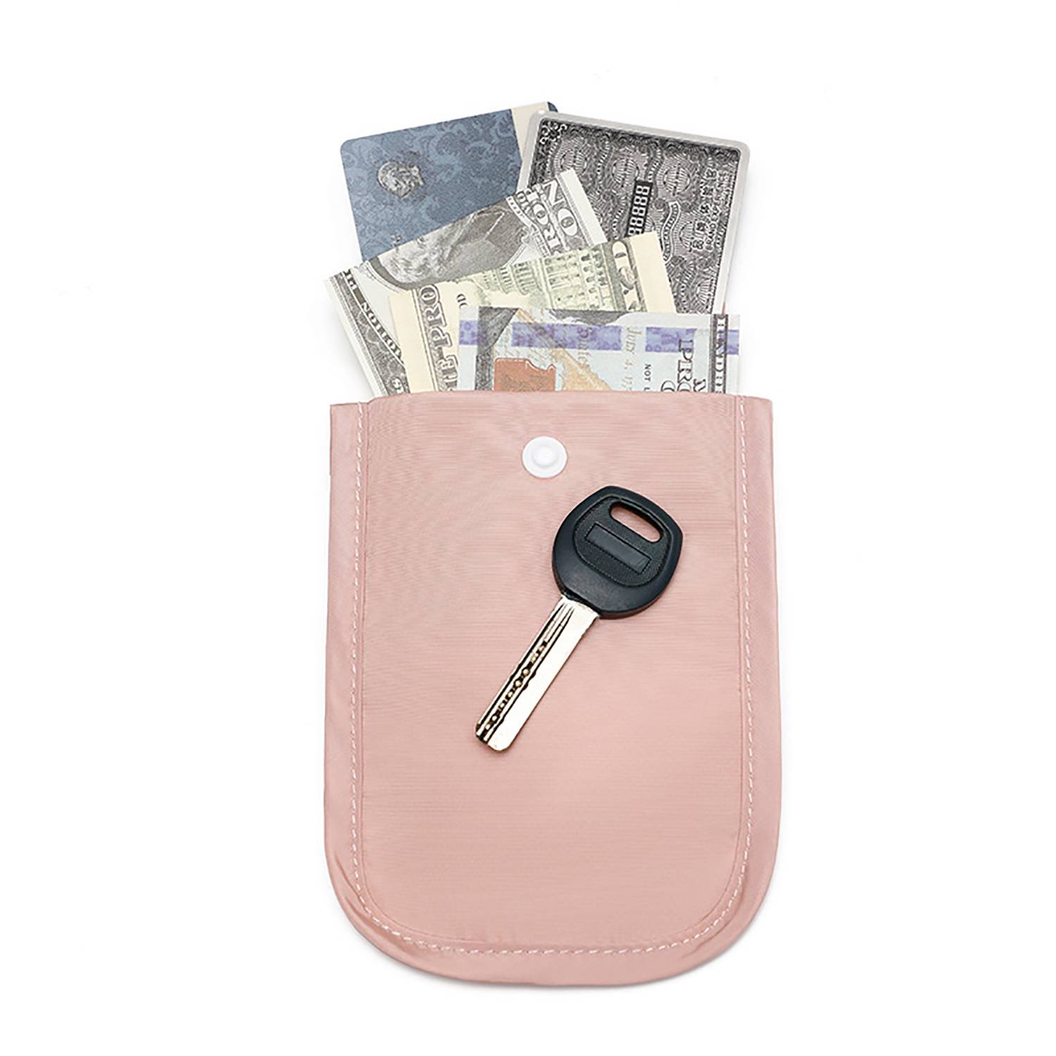 Women'S Compact And Durable Nylon Coin Purse W/ A Strap 7