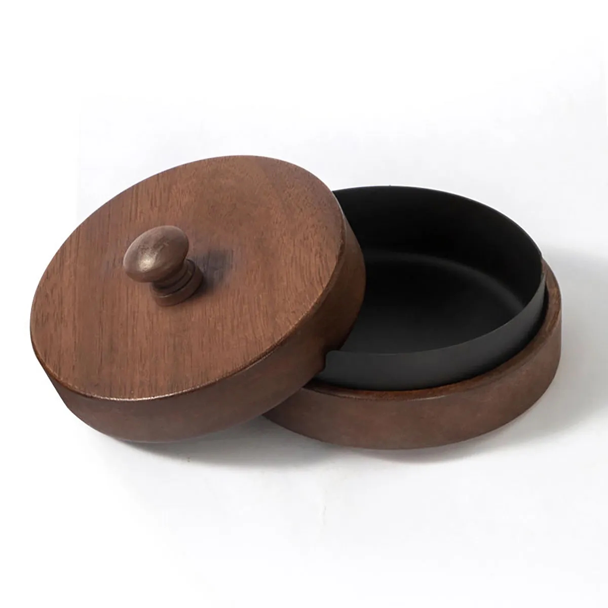 Wooden Portable Windproof Decorative Ashtrays for Cigarettes 6