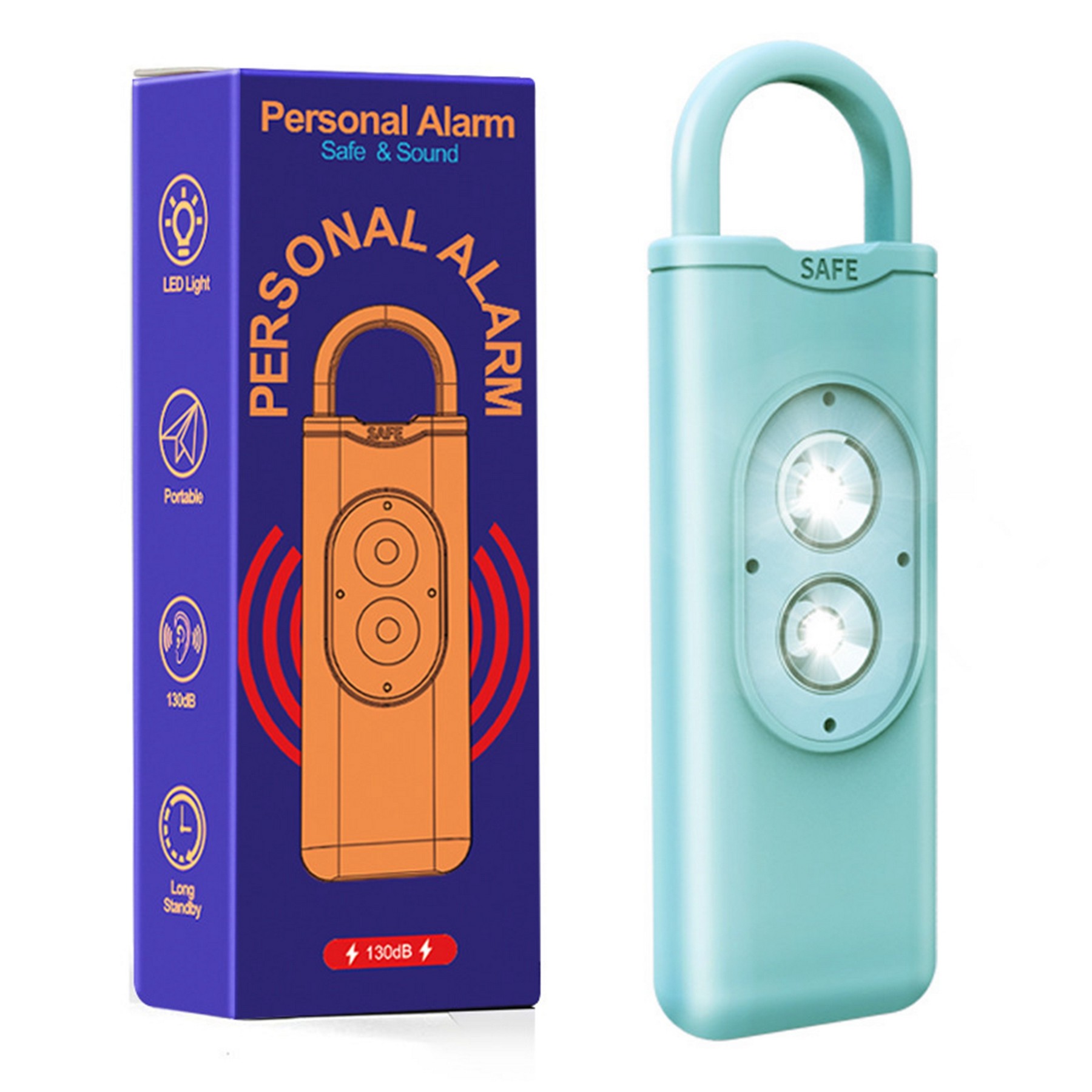 Alarm Keychain for Women Self Defense 4
