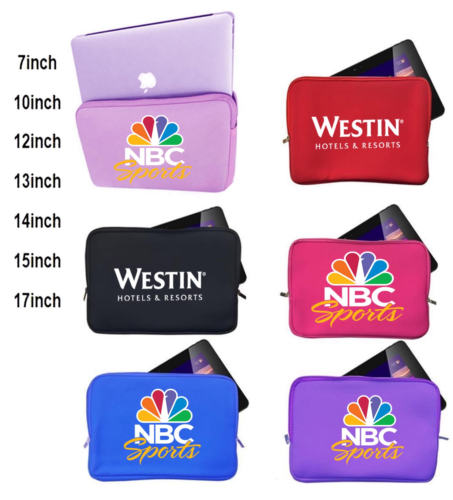 iBank ® Neoprene Sleeve Zippered Case for Laptop or Tablet 1