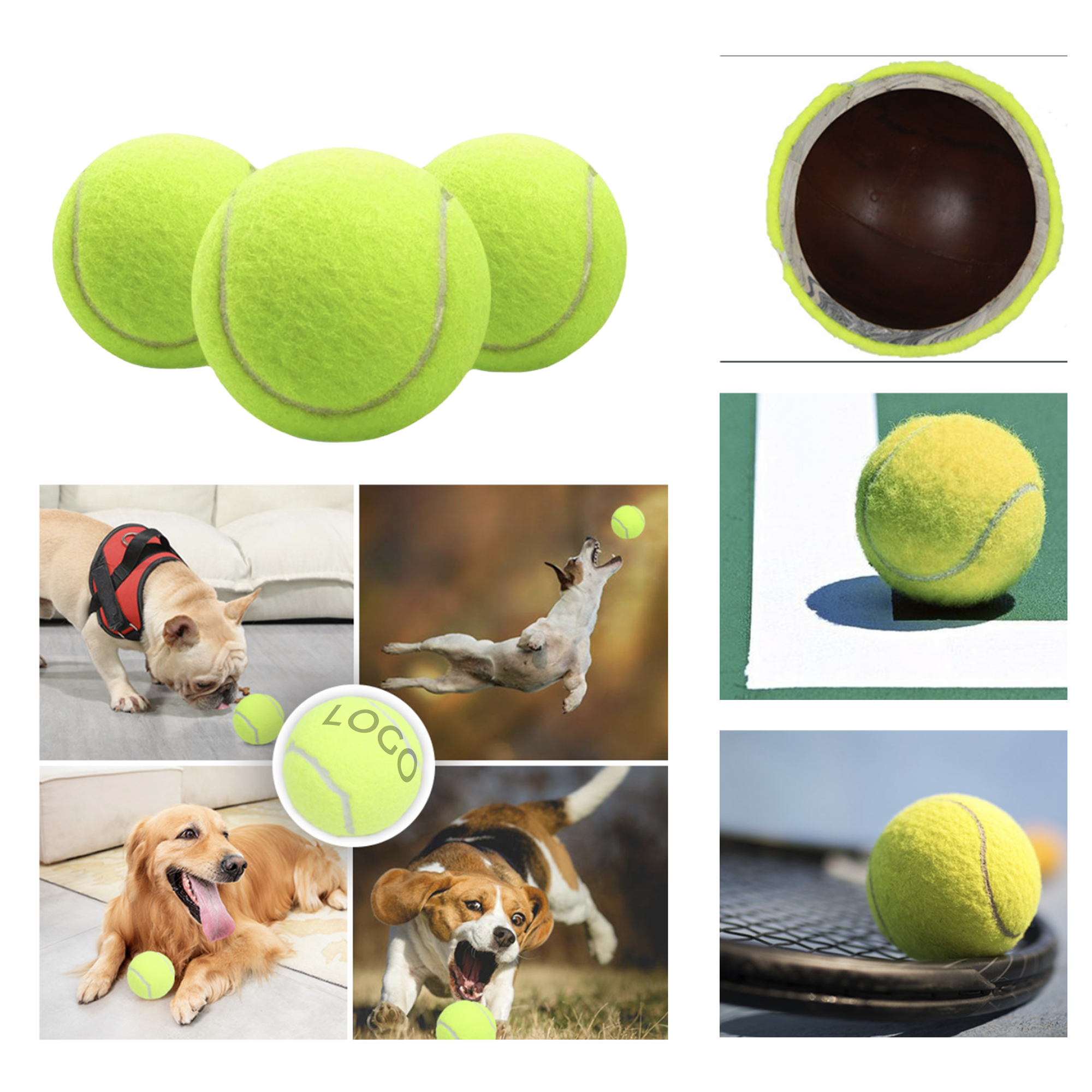 MOQ 10 PCS Pet Tennis Ball 2