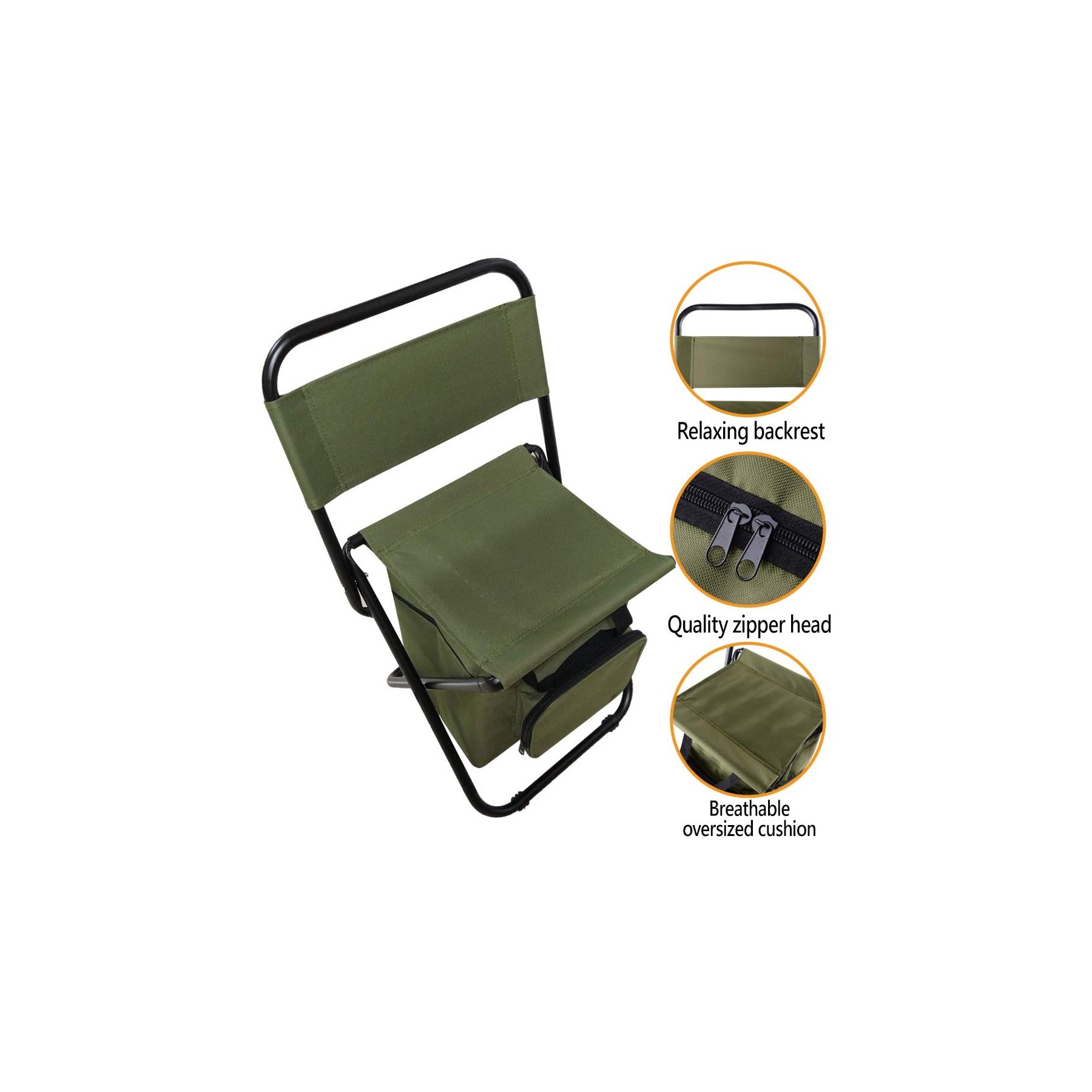 Folding Chair with Cooler Bag 1
