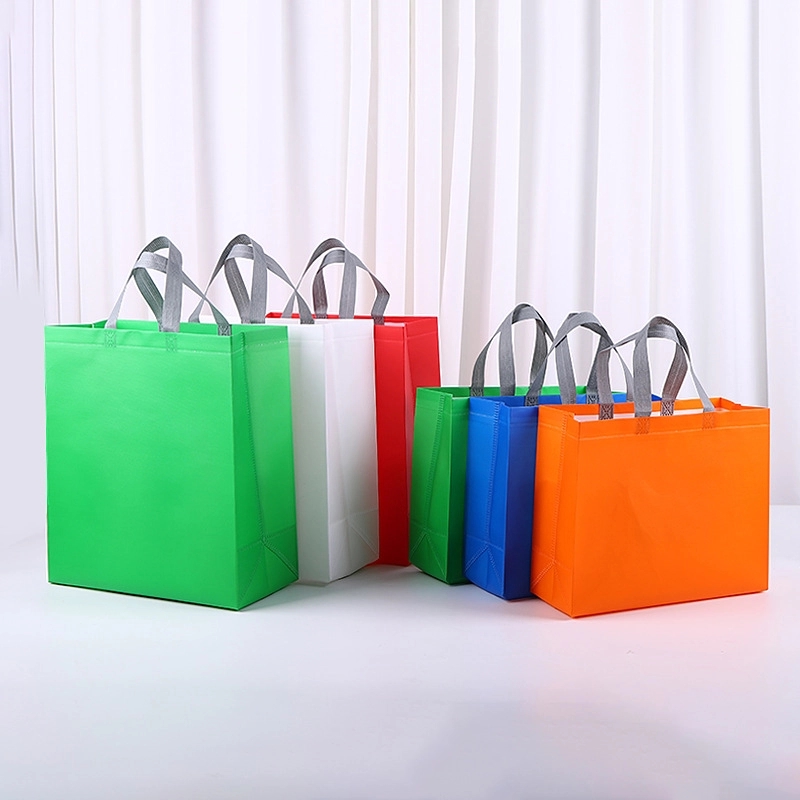 Non-woven Portable Clothing Shopping Bag with Bottom&Side 2