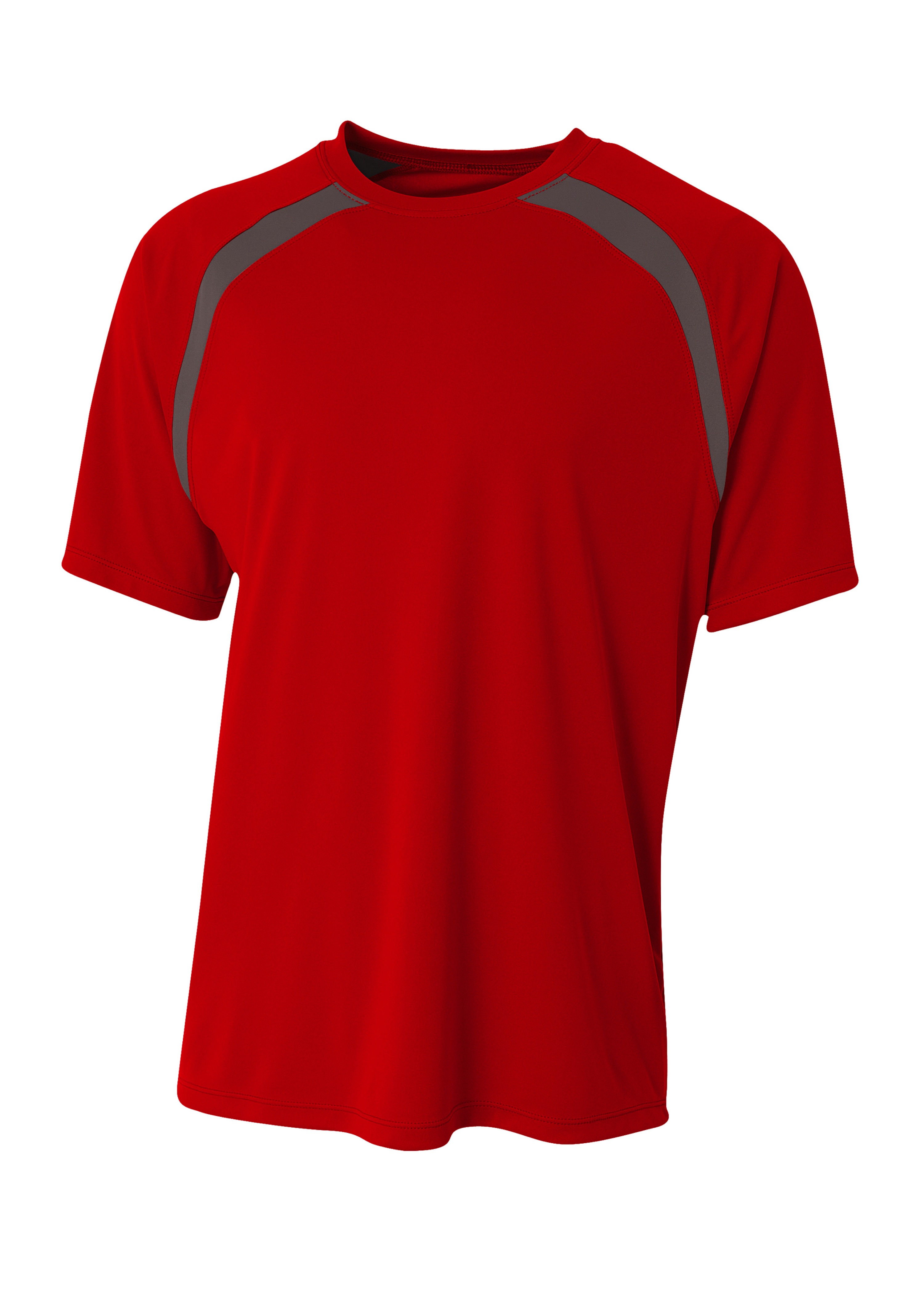 A4 Spartan Short Sleeve Color Block Crew 11