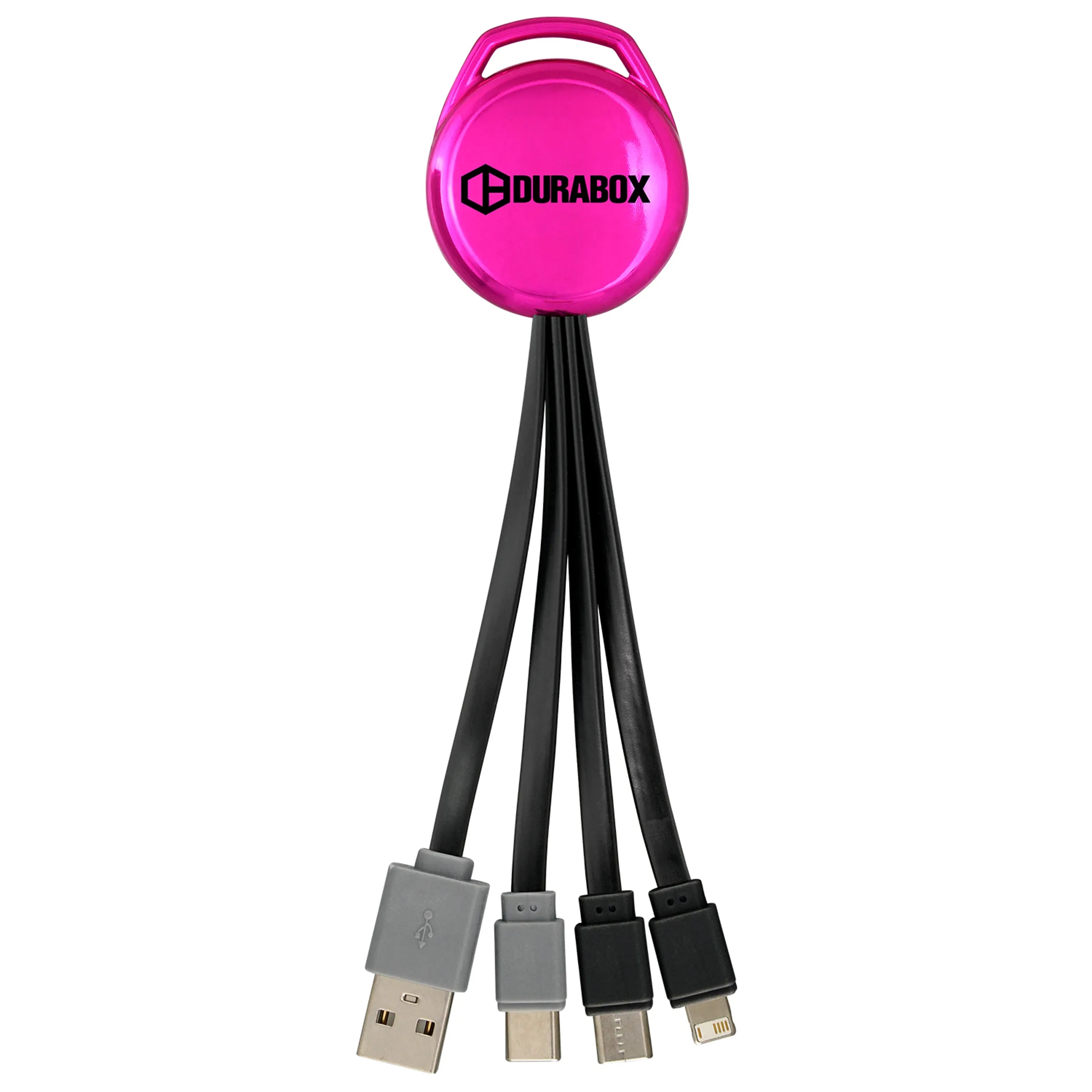 Metallic Vivid Dual Input 3-in-1 Charging Cable 4