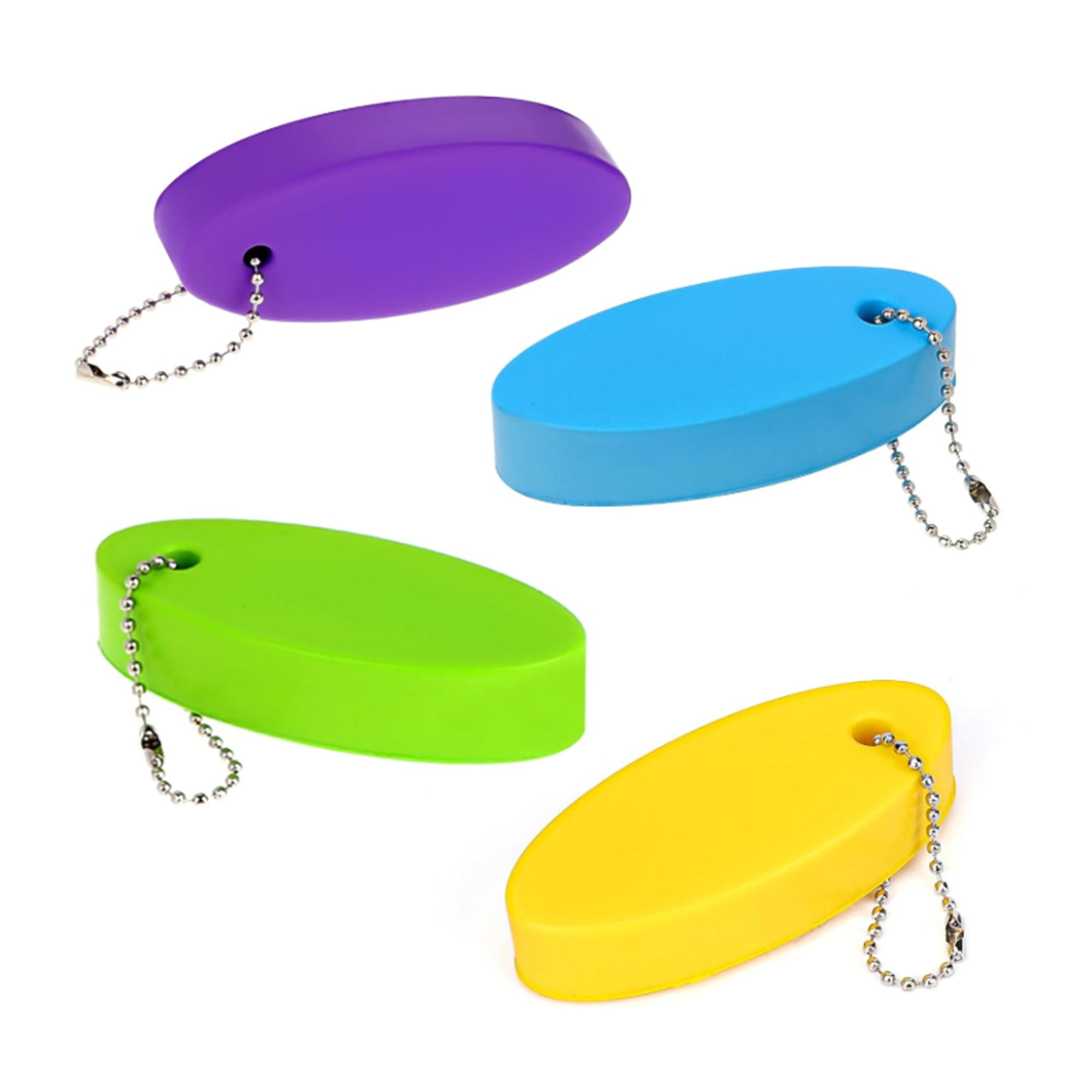 Blank Oval Floating Key Ring Charm 2