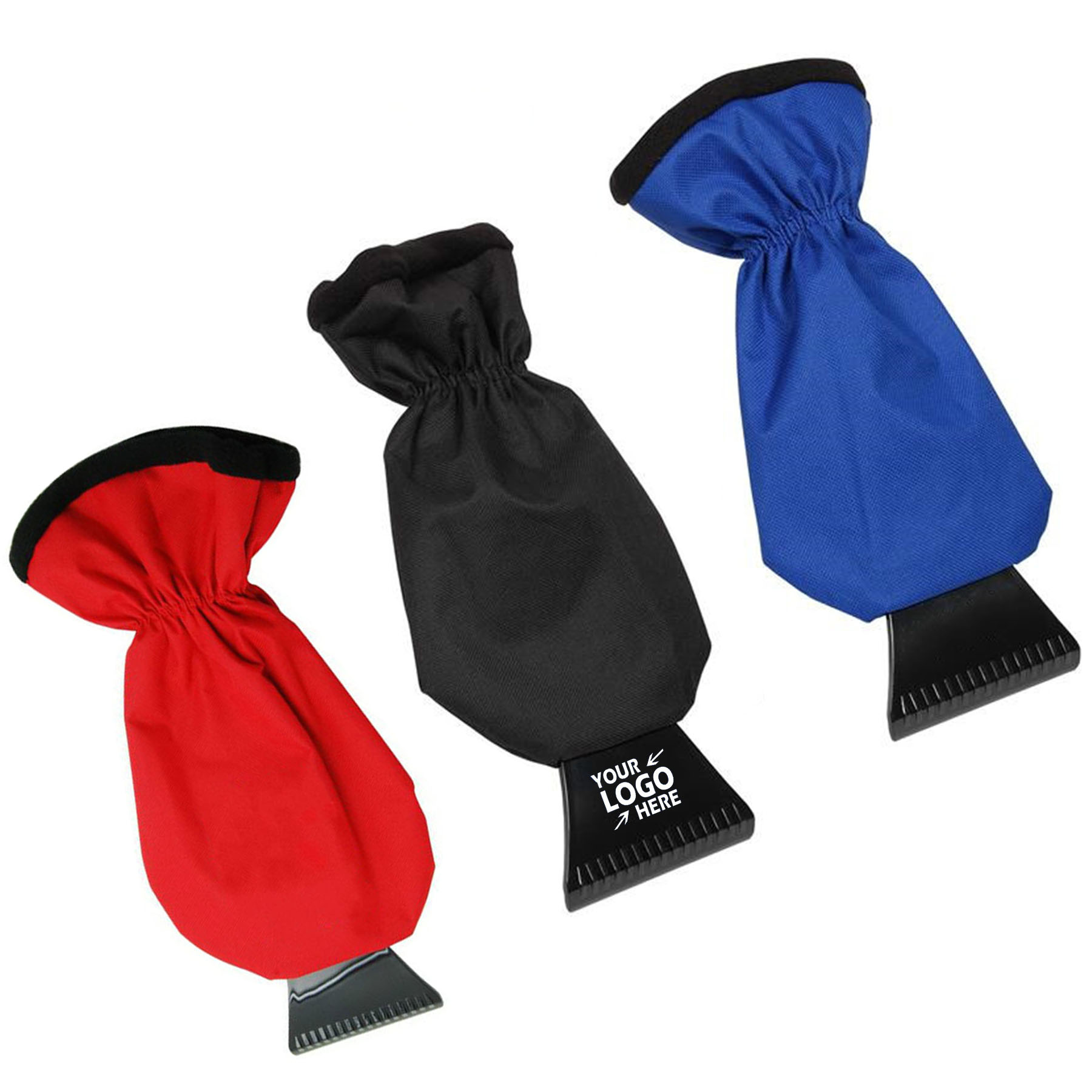 Ice Scraper Glove with Elastic Cord 2