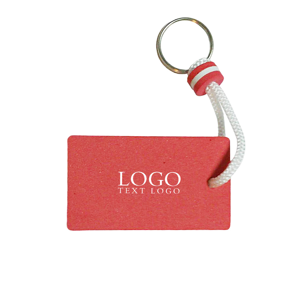 Rectangle EVA Floating Keychains 1