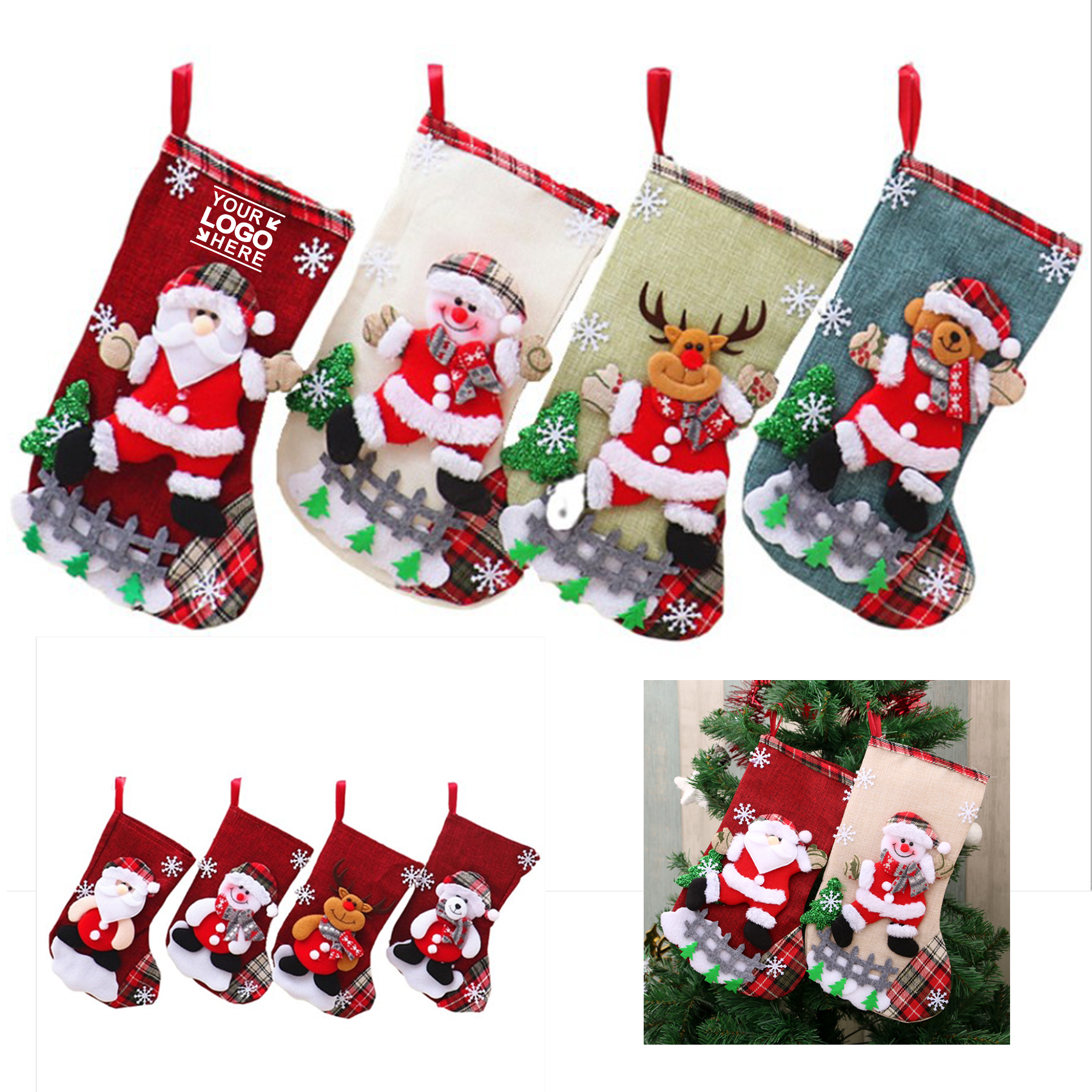 MOQ 50 pairs Christmas Stockings 1