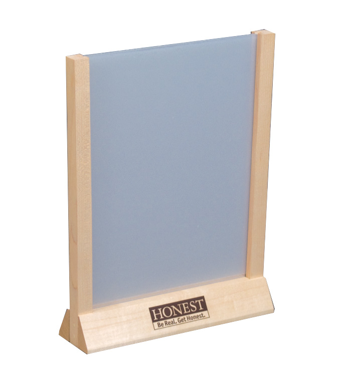 Wood Countertop Sign Holder 8 5w x 11h