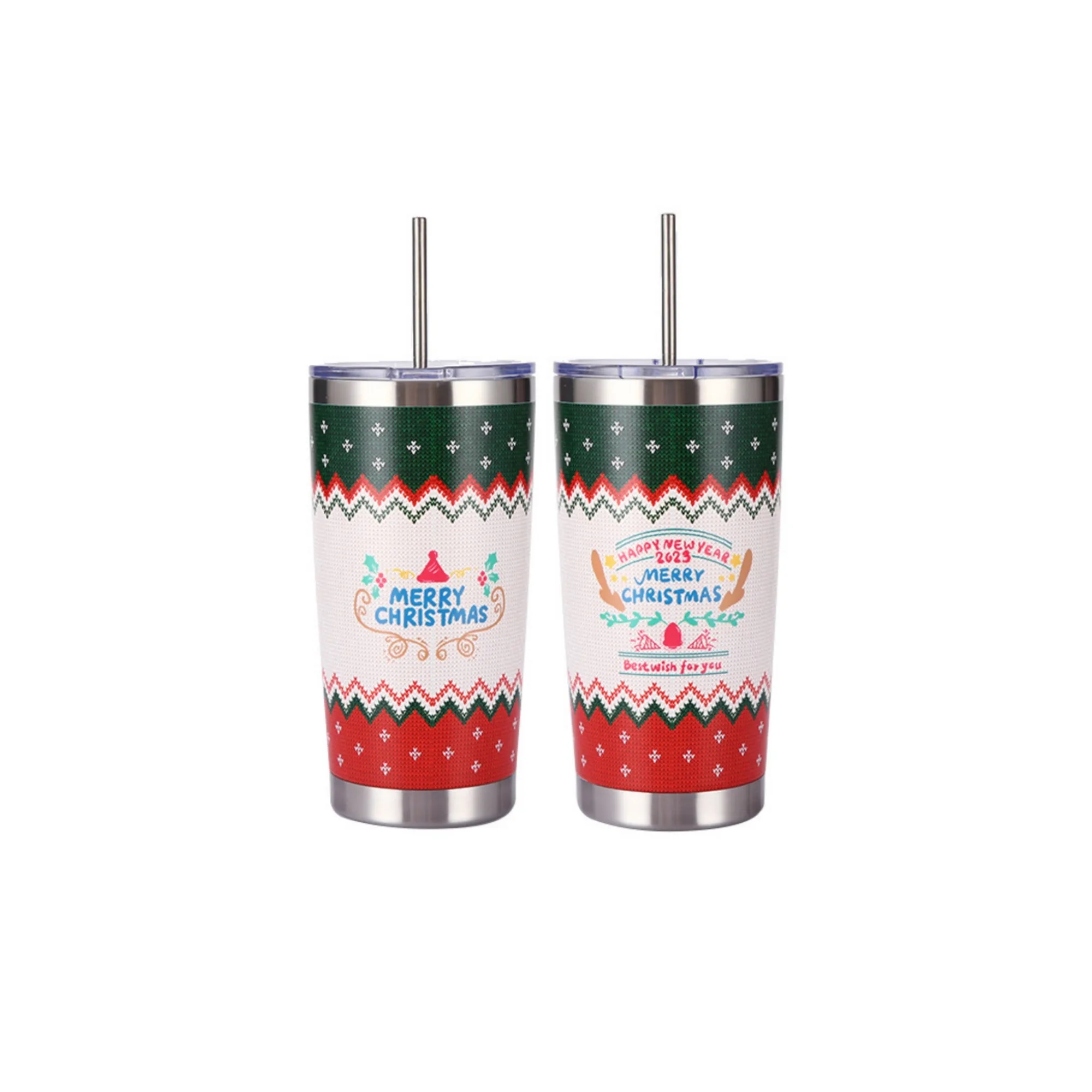 Double-Layer Ice Cup 20oz Stainless Steel Spray-Coated Custo 11