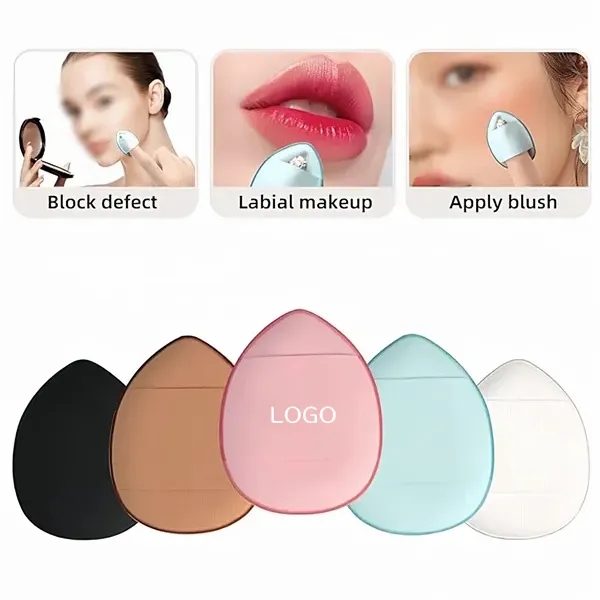 Soft Triangle Mini Makeup Puff with Finger-Friendly 7