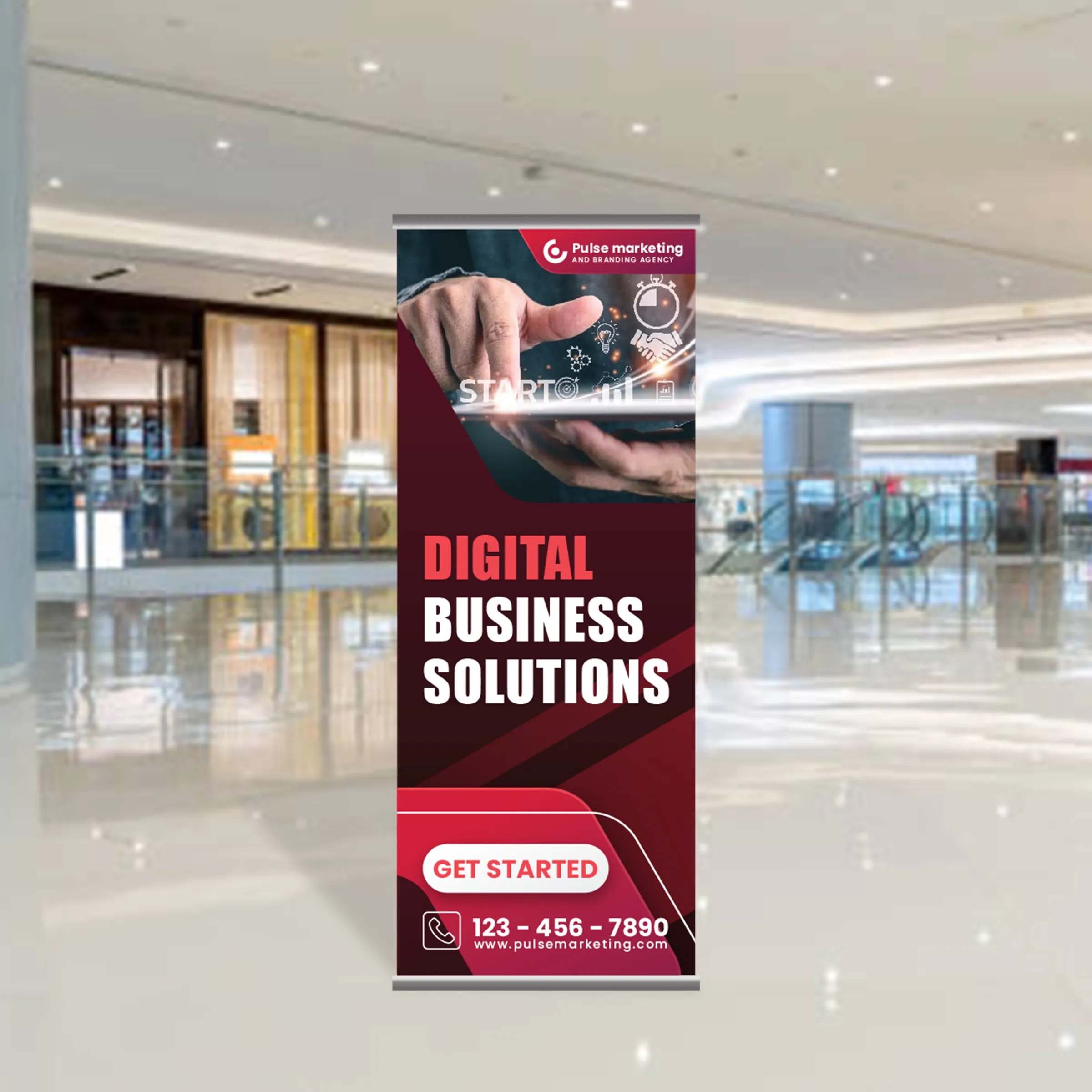 L-Shaped Banner Stand 3