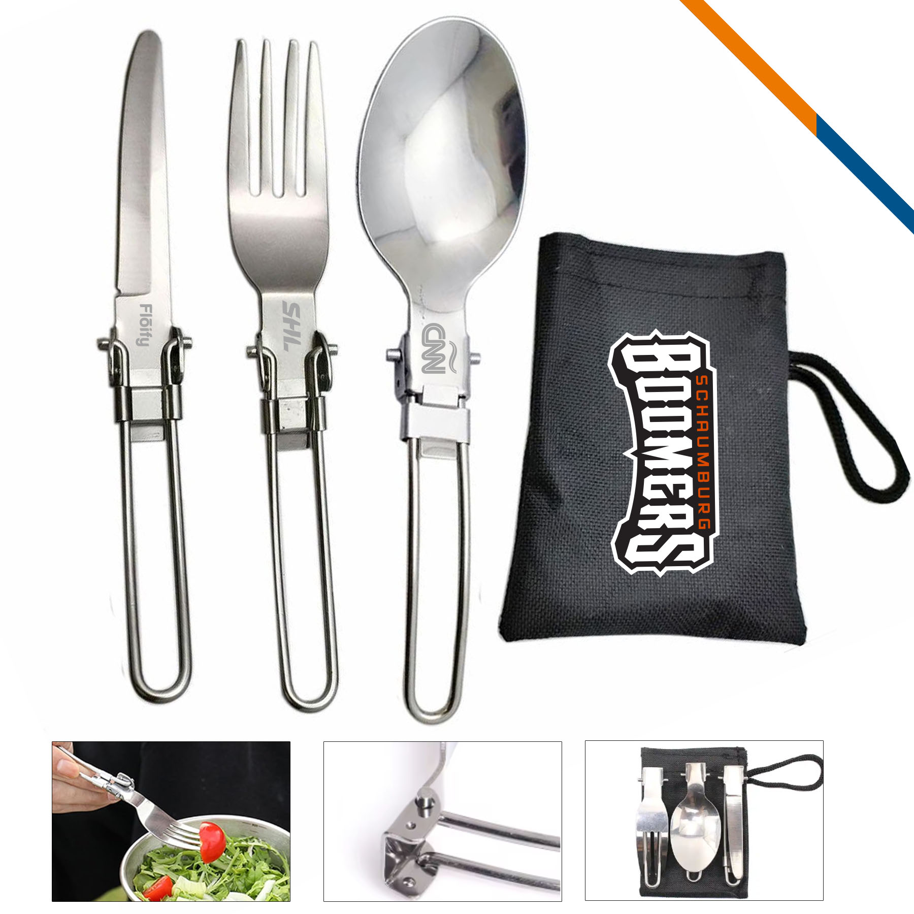 Samie Foldable Cutlery Set 4