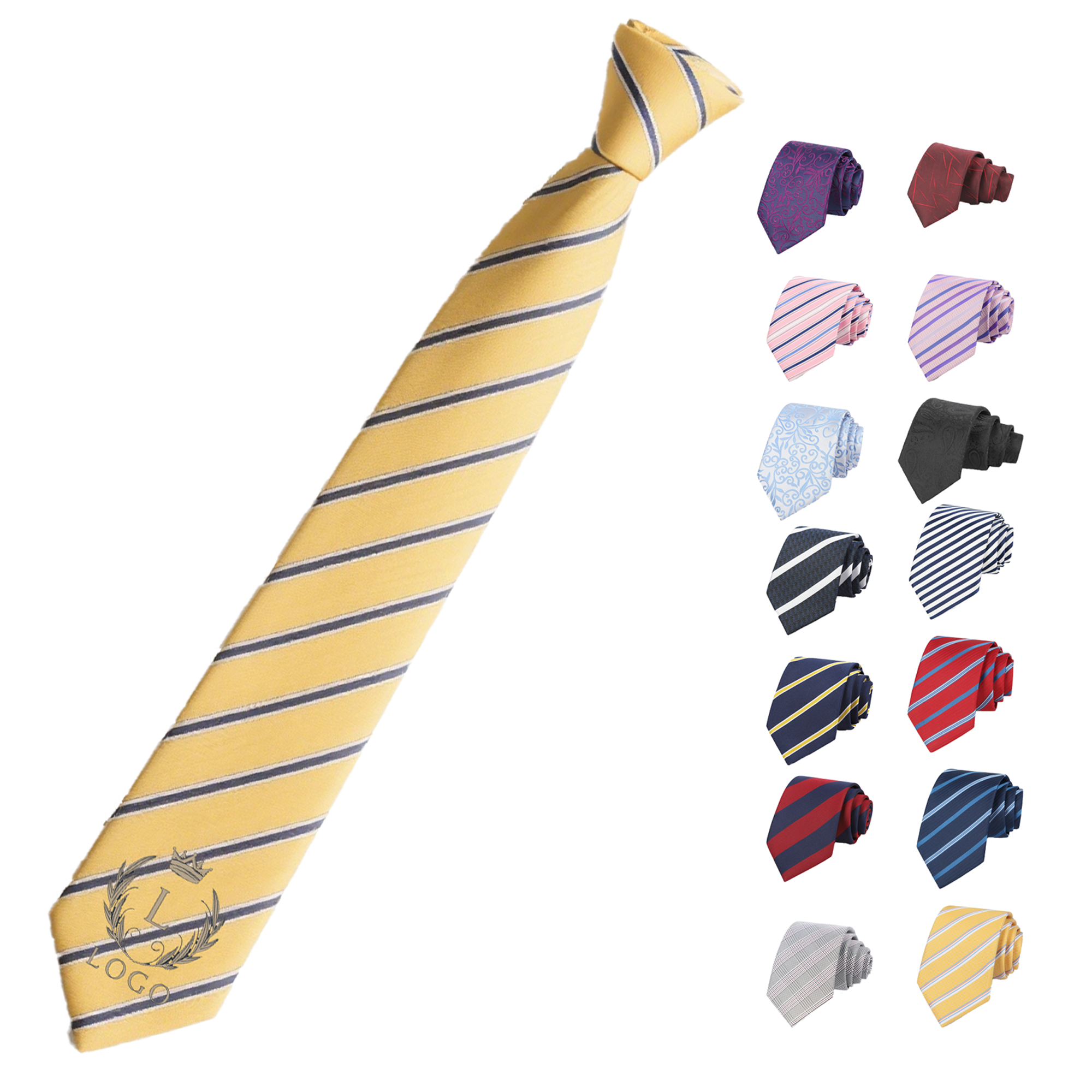 Striped Dress Necktie 3