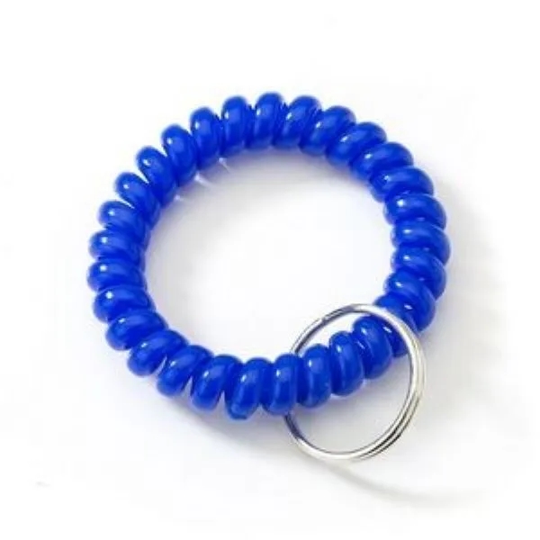 Transparency Flexible Spiral Coil Stretchable Key Chain 10