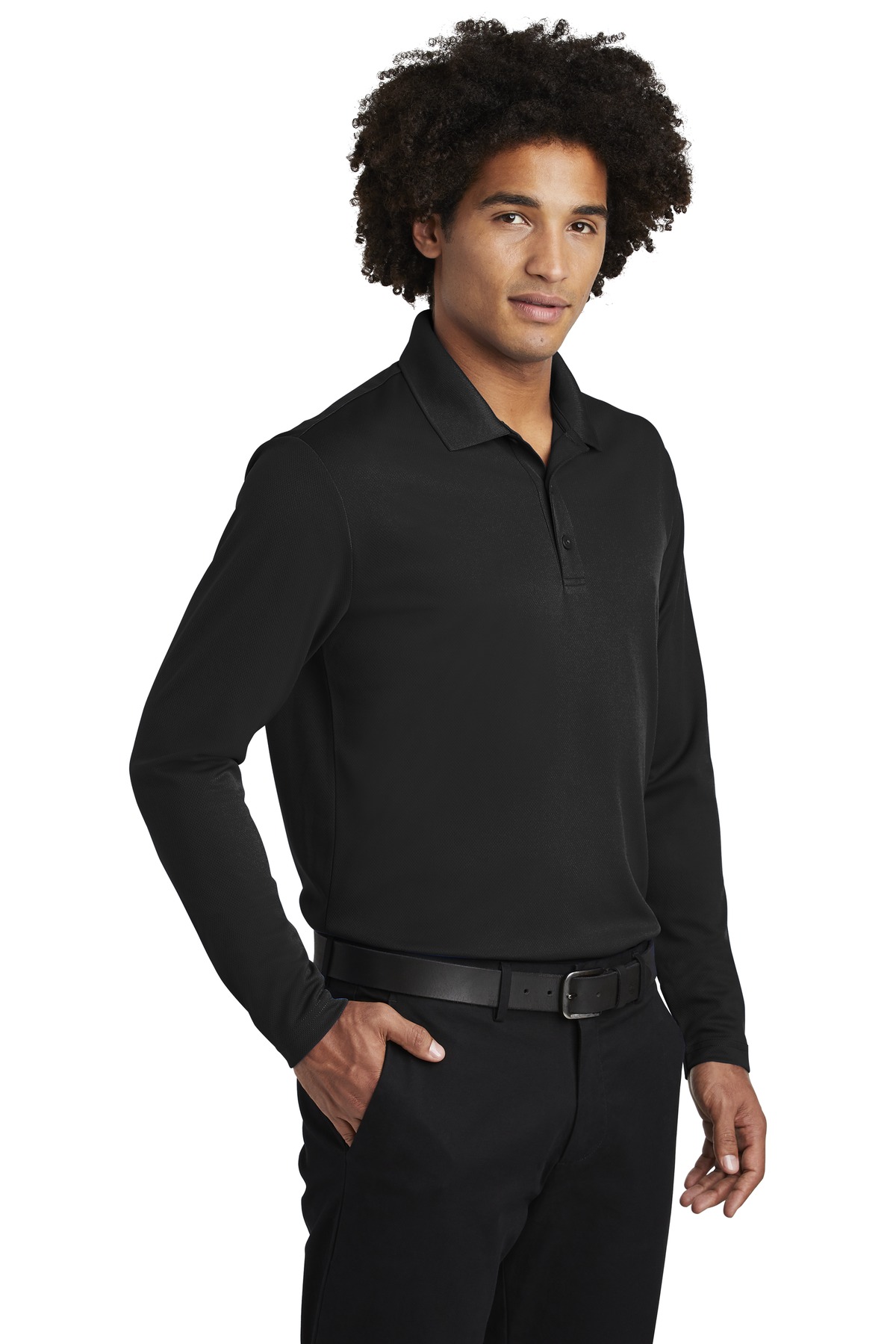PosiCharge RacerMesh Long Sleeve Polo