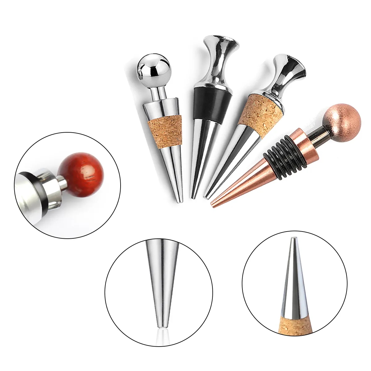 Assorted Wine Bottle Stoppers & Preservers 7