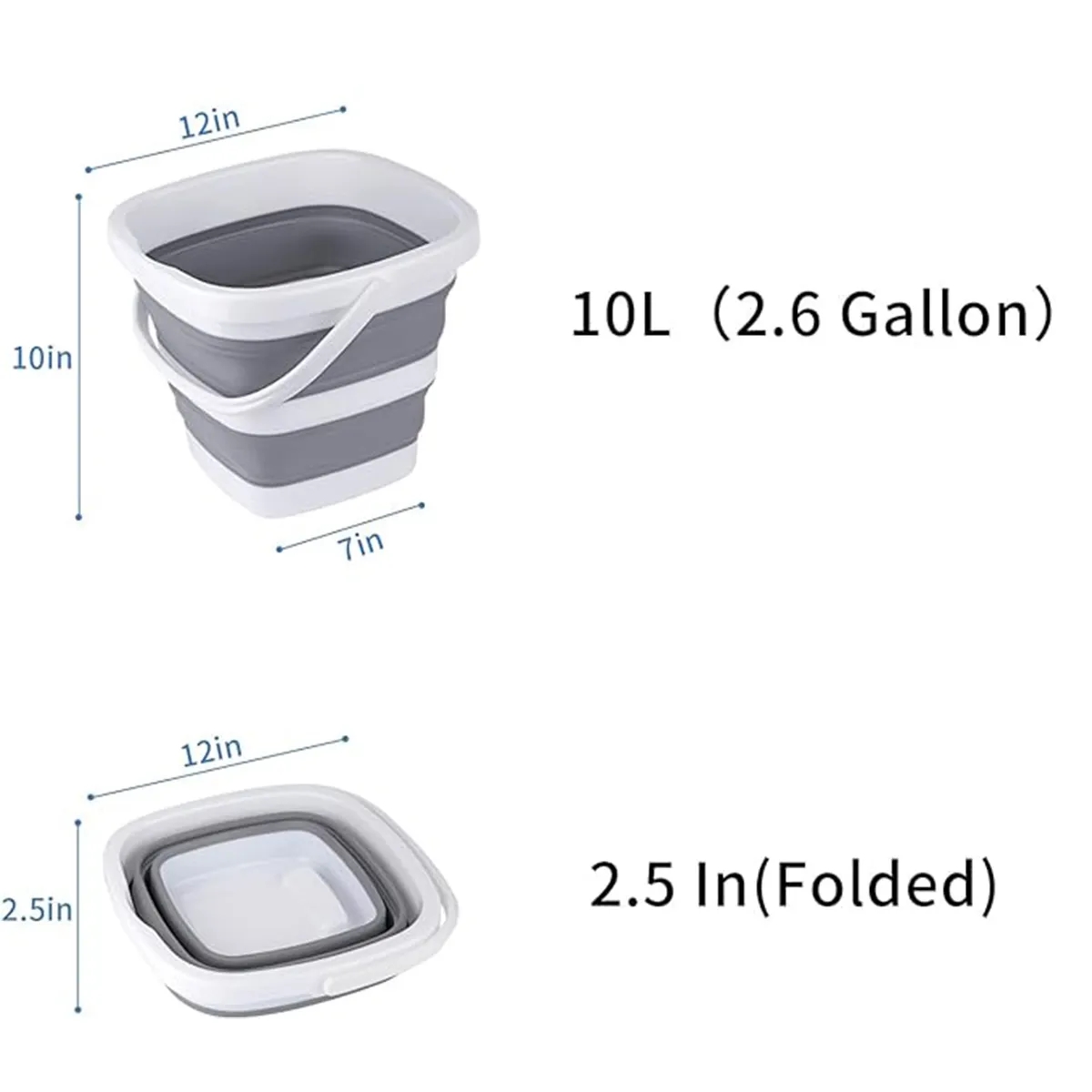 Portable Outdoor Space Saving Collapsible Bucket 4