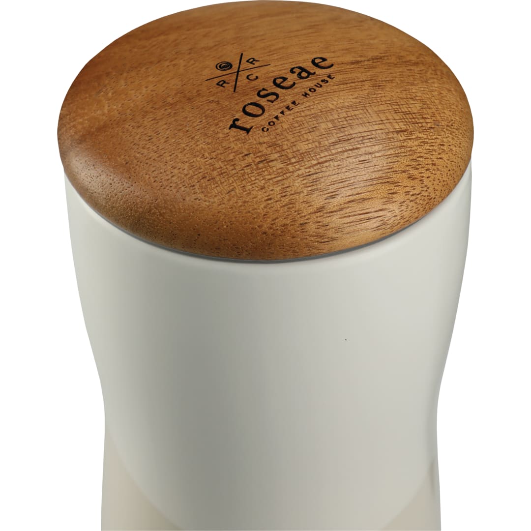 Reno Double Wall Ceramic Tumbler w/Wood Lid 10oz 65