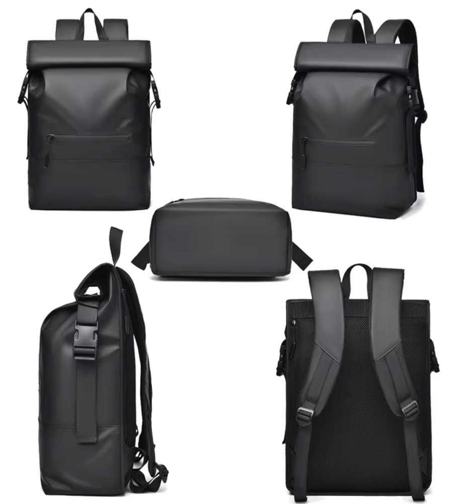 Large Capacity Rollup Rucksack Zipper Closure Sports Backpack 4