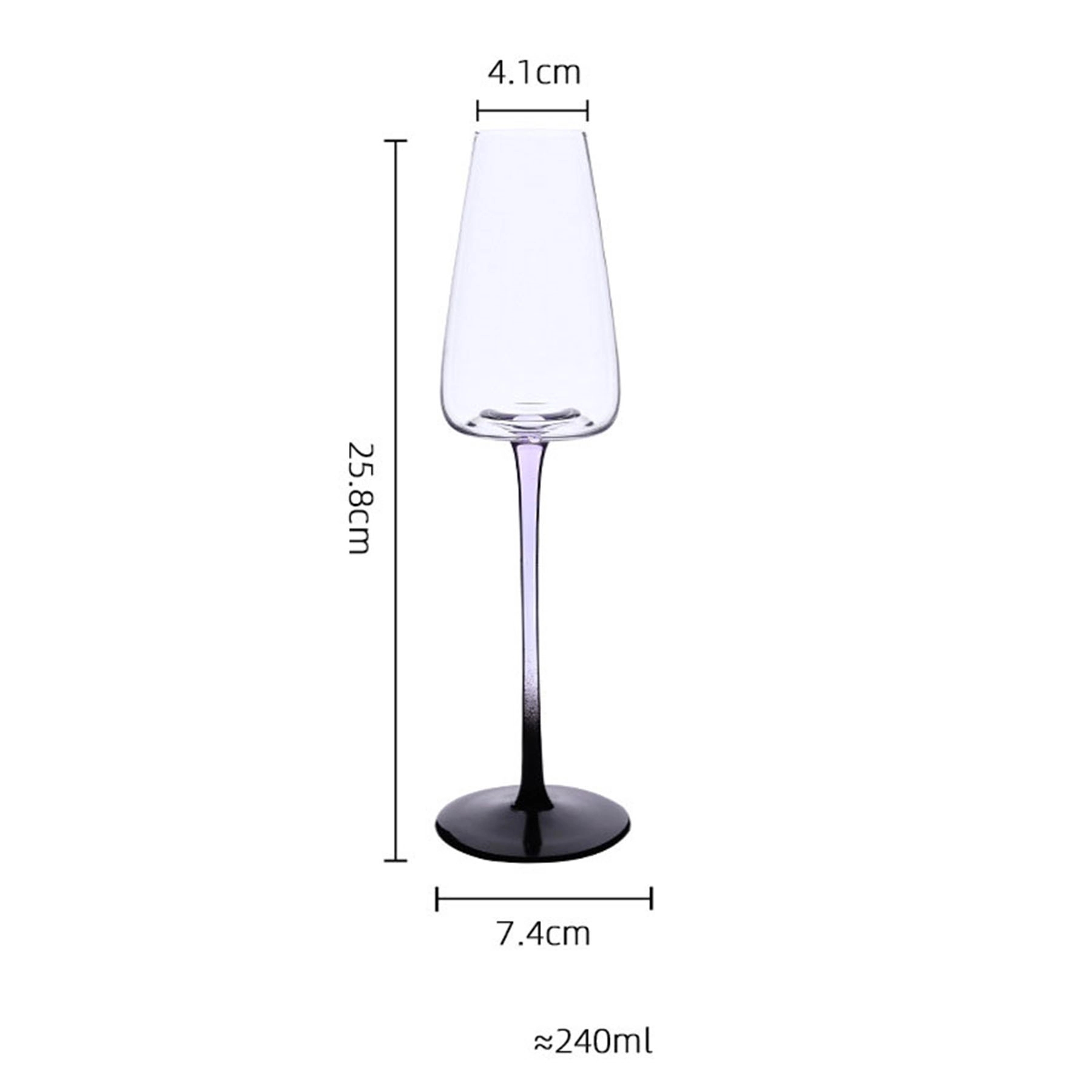 8 oz Party Crystal Champagne Glasses 5