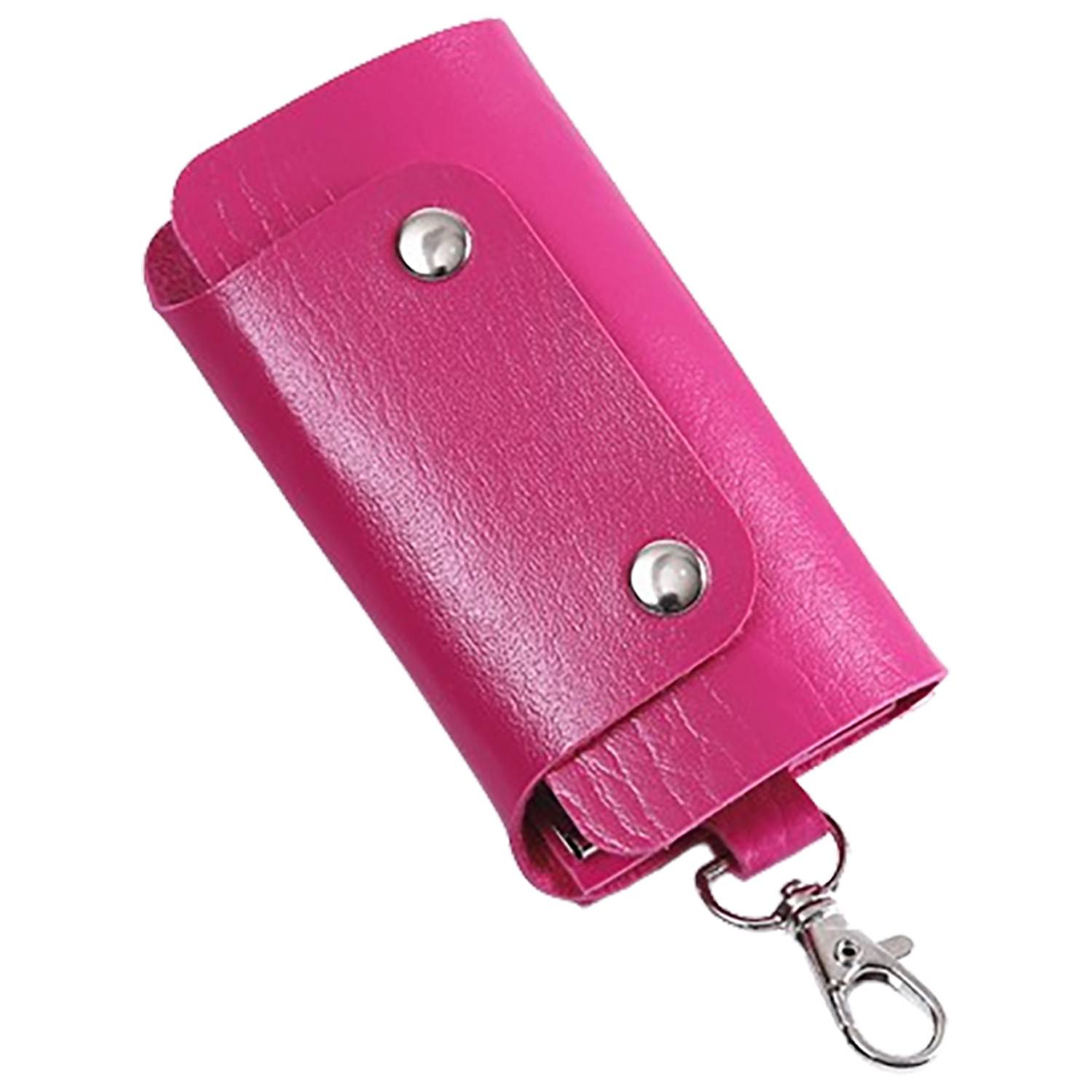 PU Leather Double-Snap Key Pouch 16