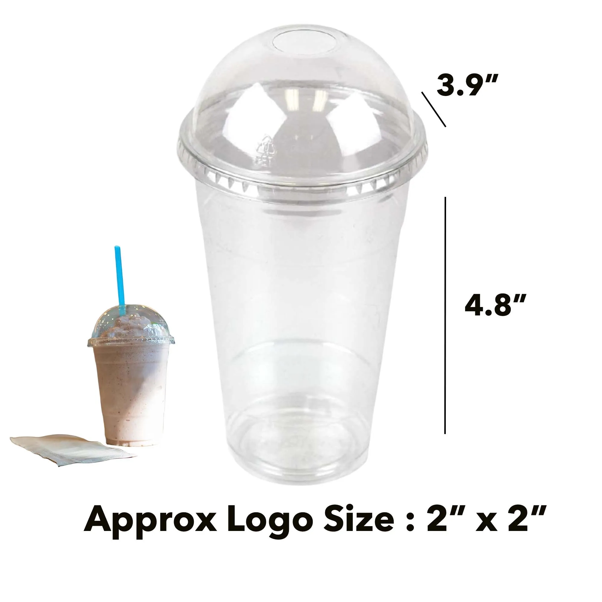 18oz Disposable Plastic Clear Cups 3