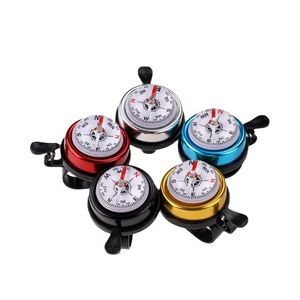 Bicycle Metal Alarm Ring With Compass For Safety and Navigation 11