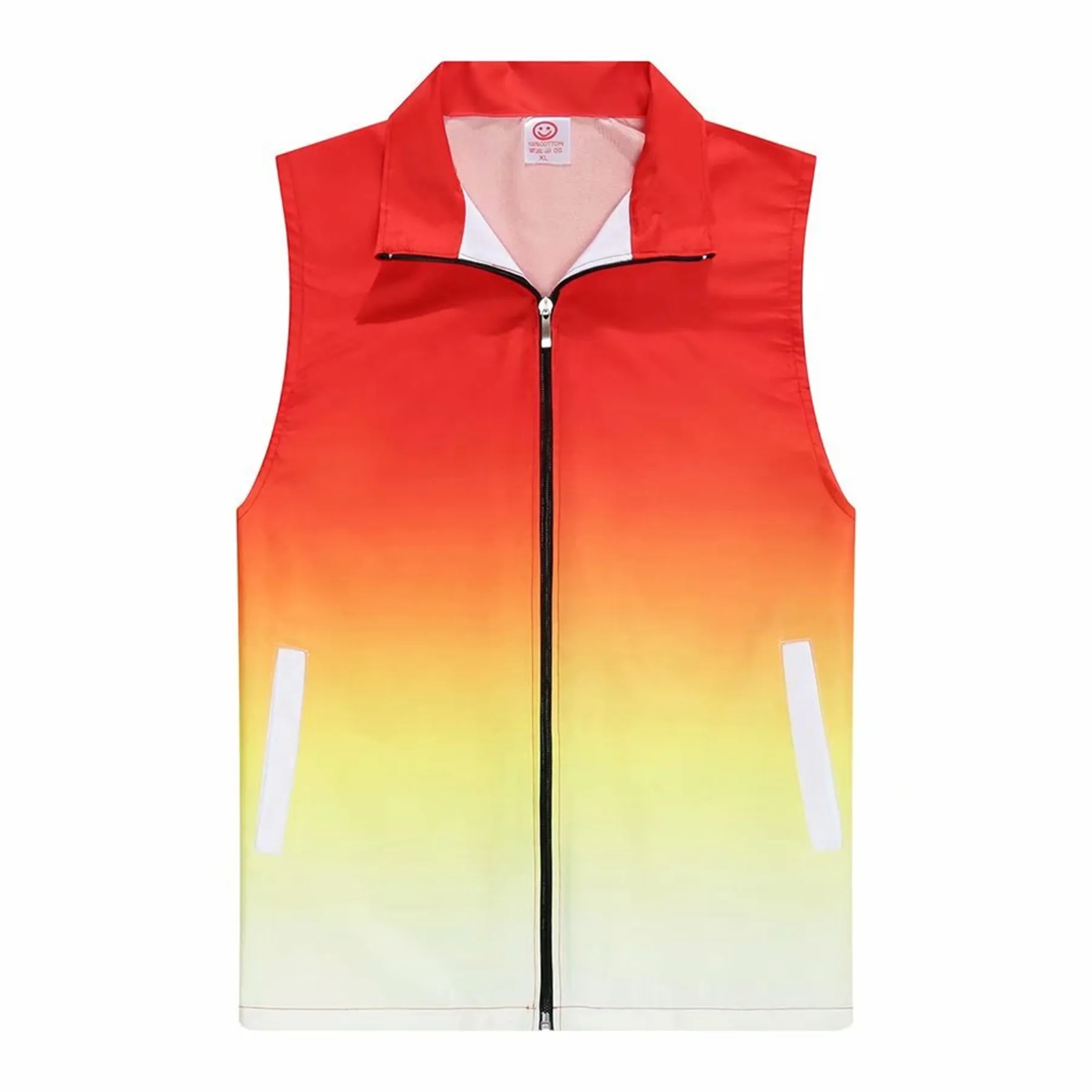 Spot Gradient Windbreaker Vest Jacket---1 color 2 sides 2 l 11