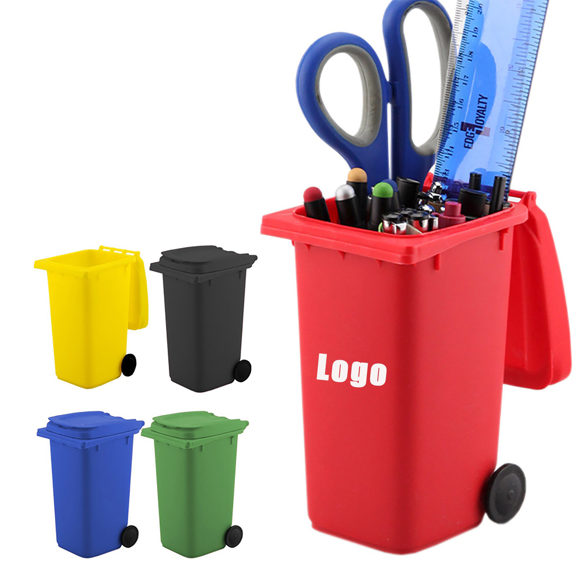 Mini Curbside Garbage Can Pen Holder 3