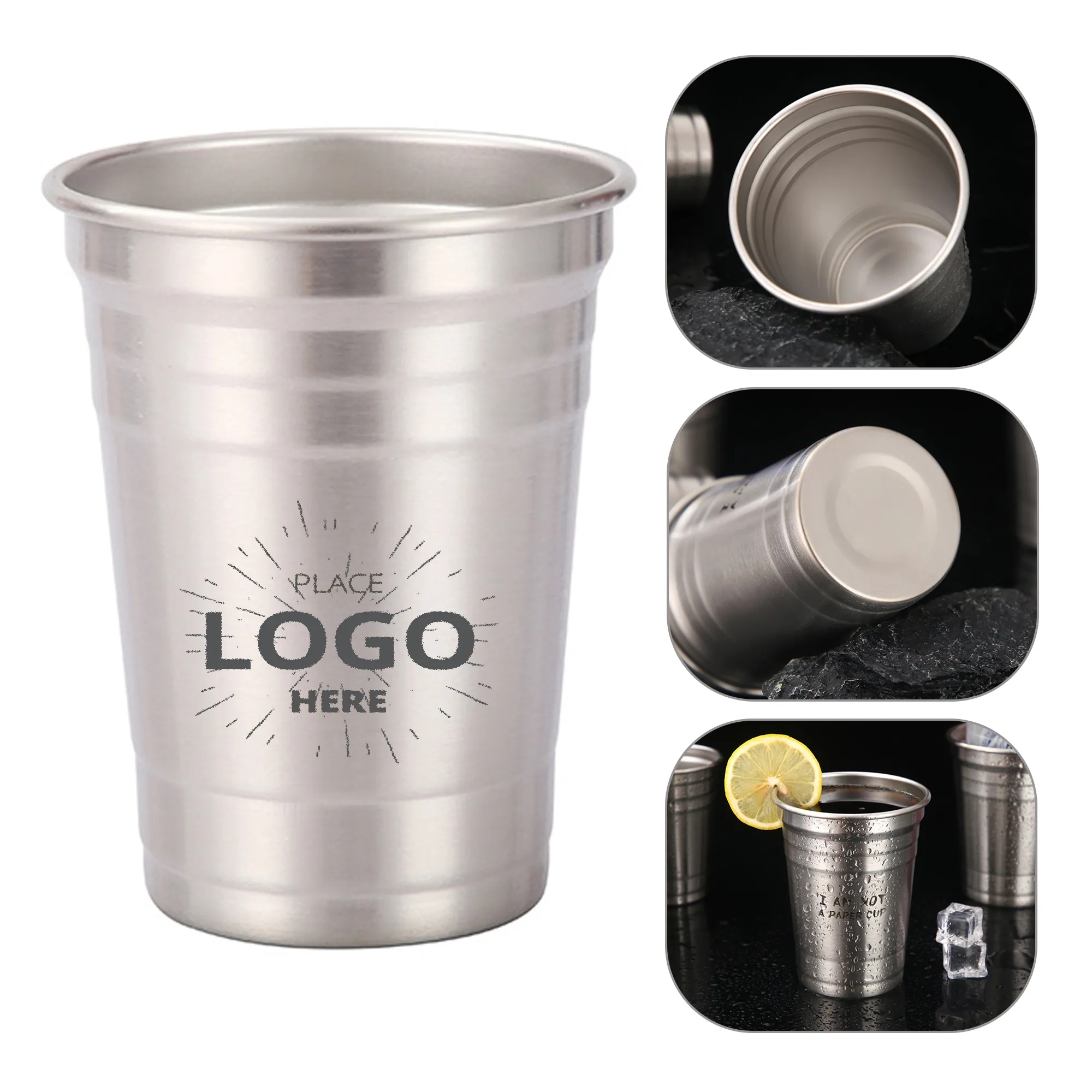 17 Oz Reusable Aluminum Cup 2